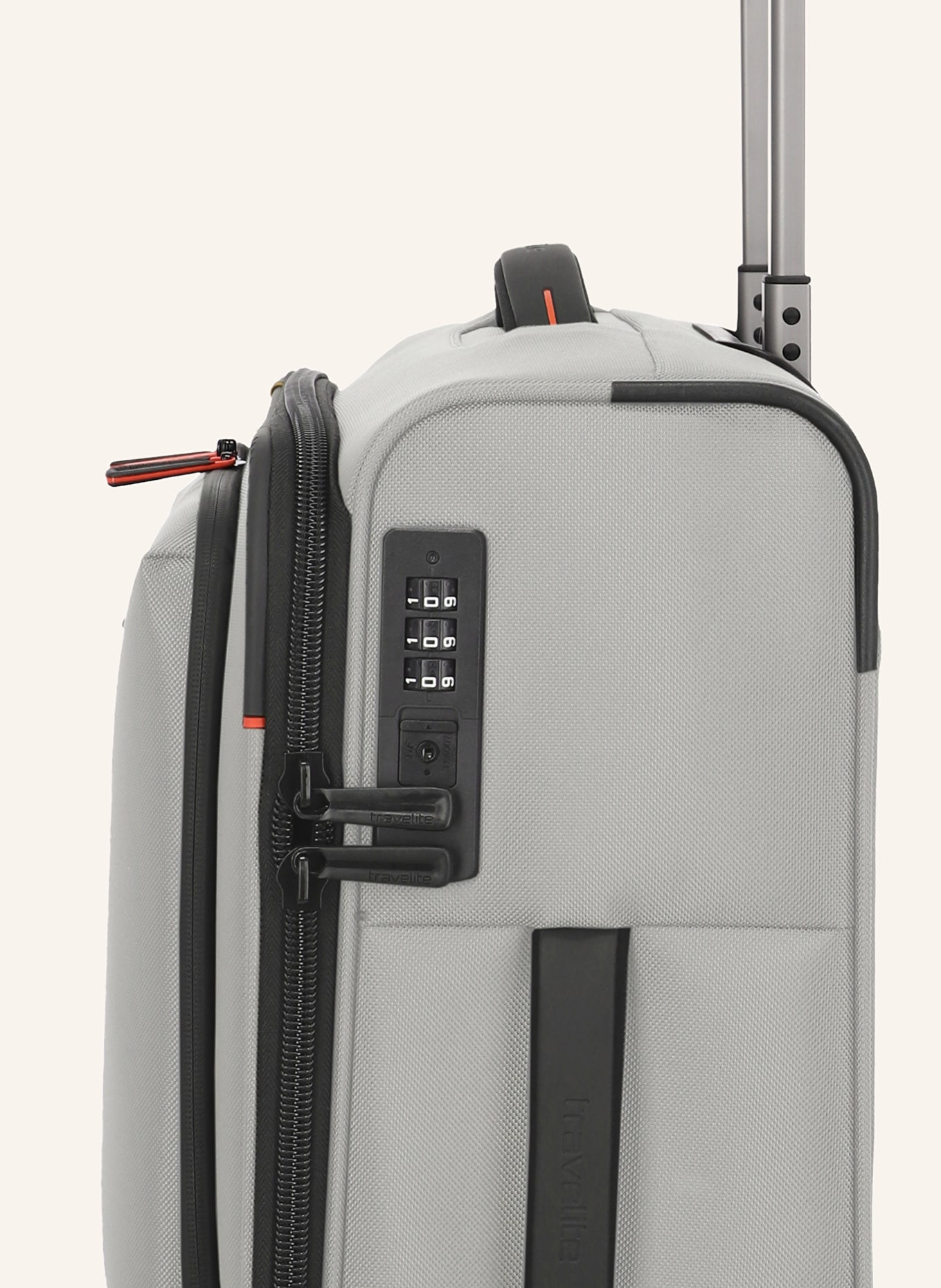 travelite Trolley CROSSLITE S: HELLGRAU / SCHWARZ