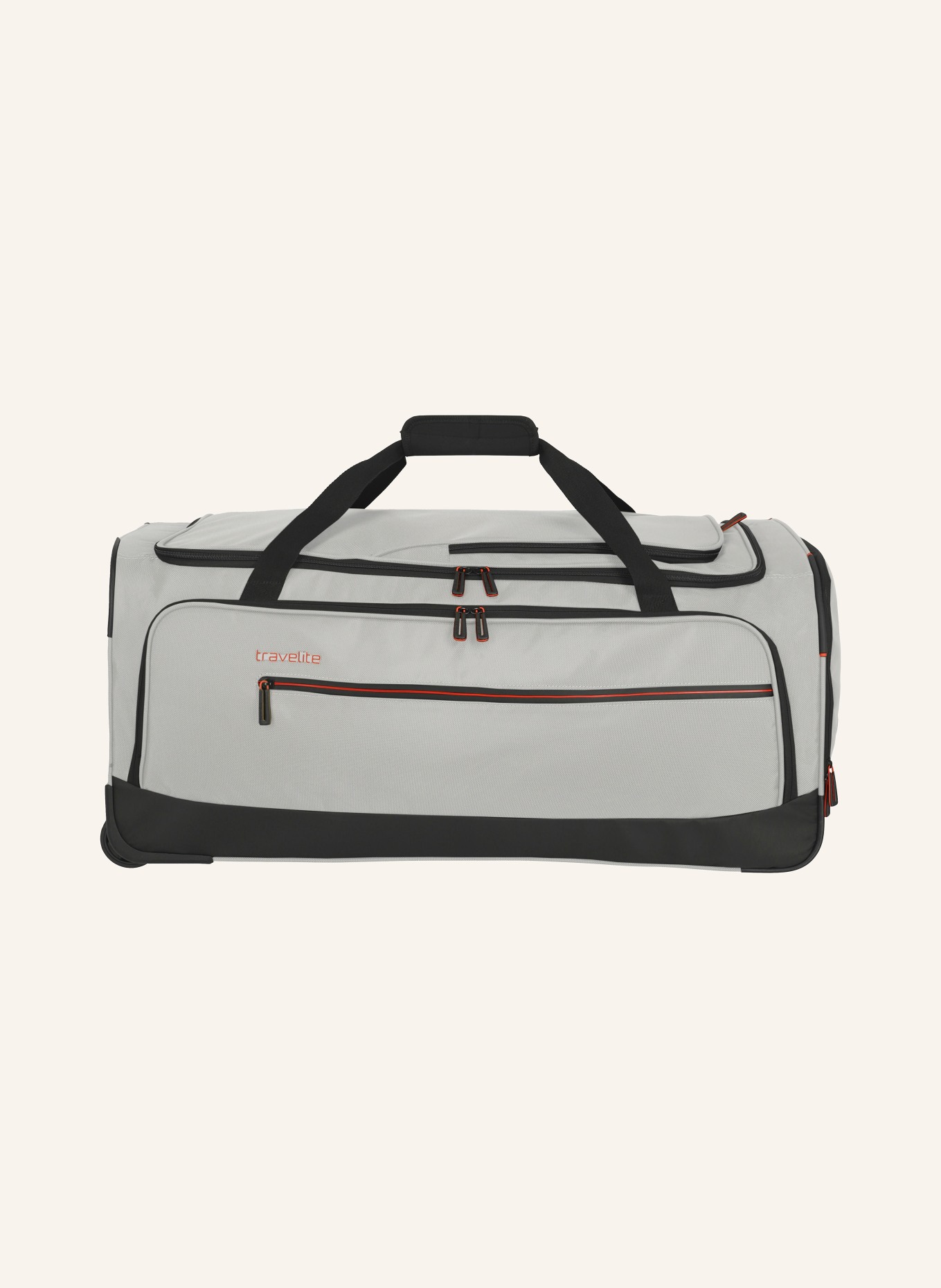 travelite Reisetasche CROSSLITE L: CREME / SCHWARZ