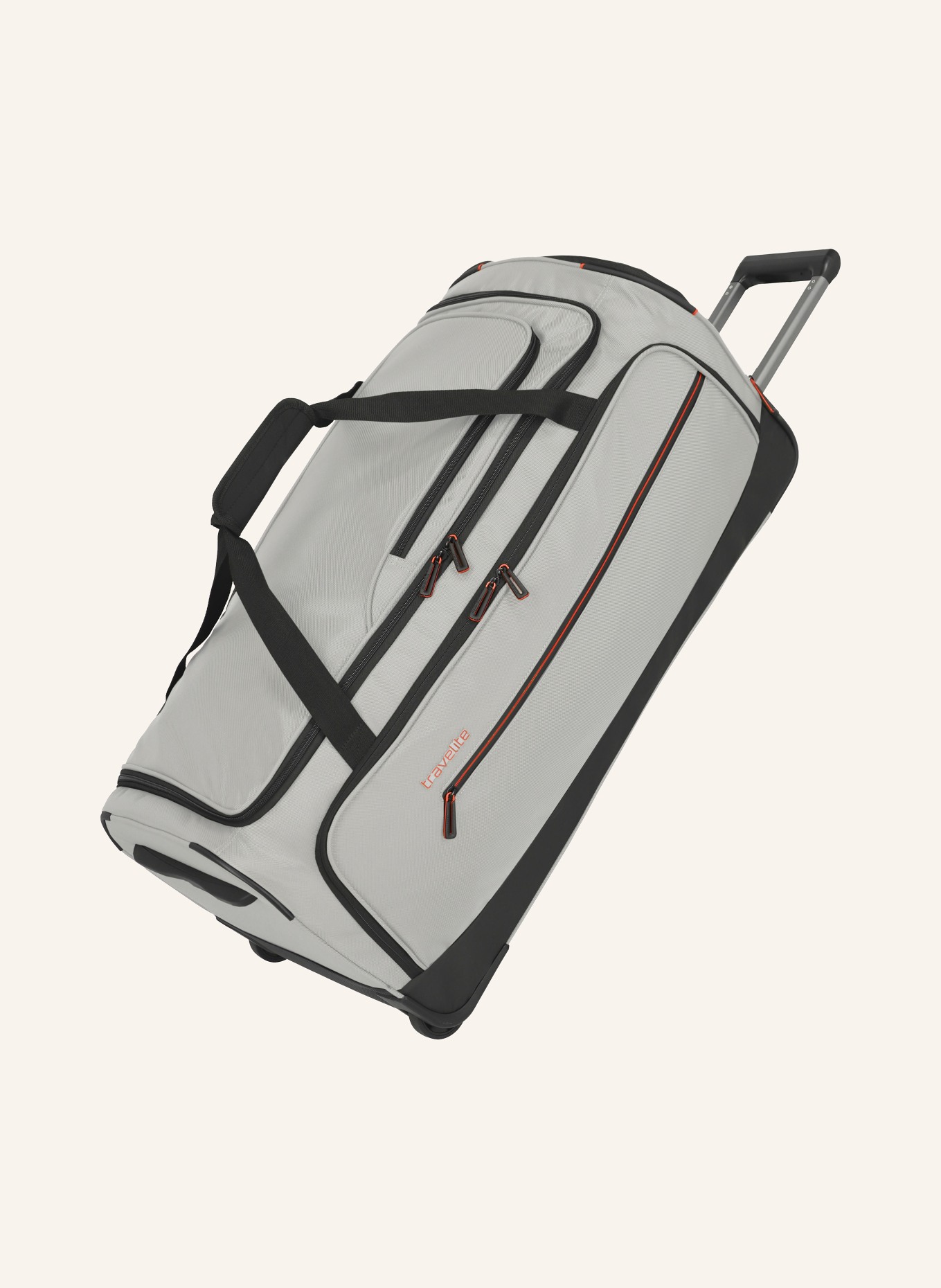 travelite Reisetasche CROSSLITE L: CREME / SCHWARZ