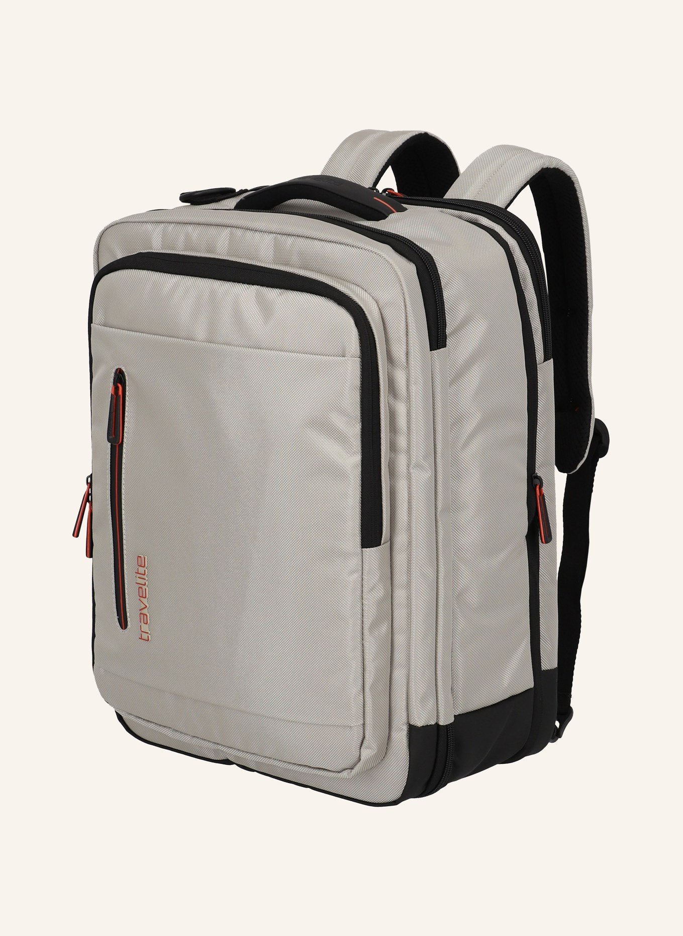 travelite Reisetasche CROSSLITE: CREME / SCHWARZ