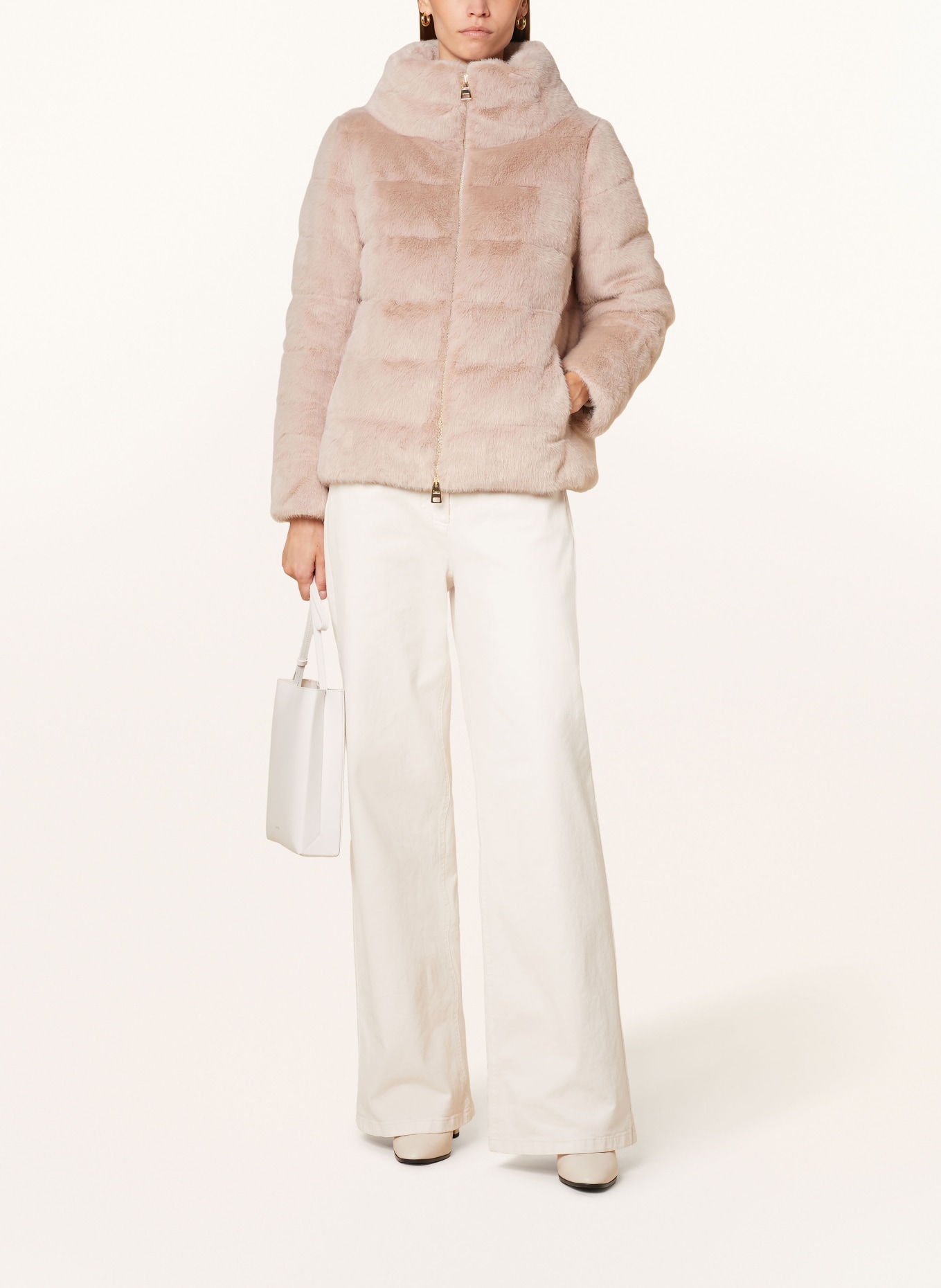 HERNO Faux fur down jacket
