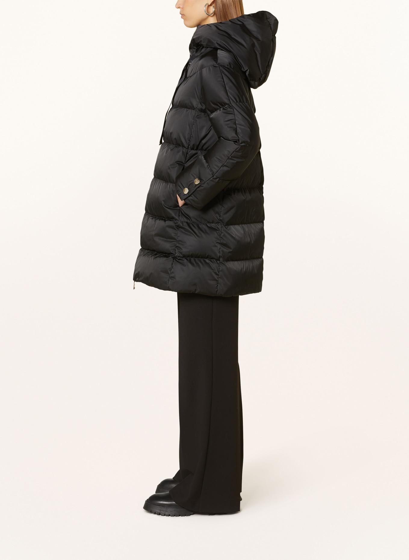 HERNO Daunenmantel: SCHWARZ