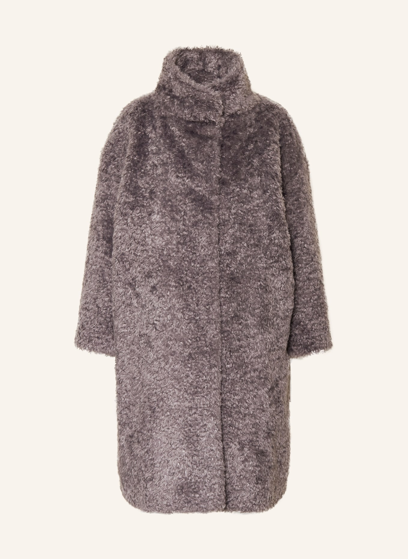 HERNO Kunstfell-Mantel CAPPOTTO: GRAU
