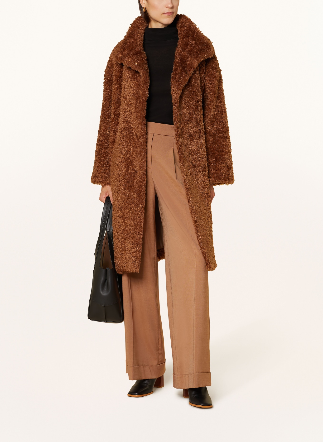 HERNO Kunstfell-Mantel CAPPOTTO: 8030 Caramello