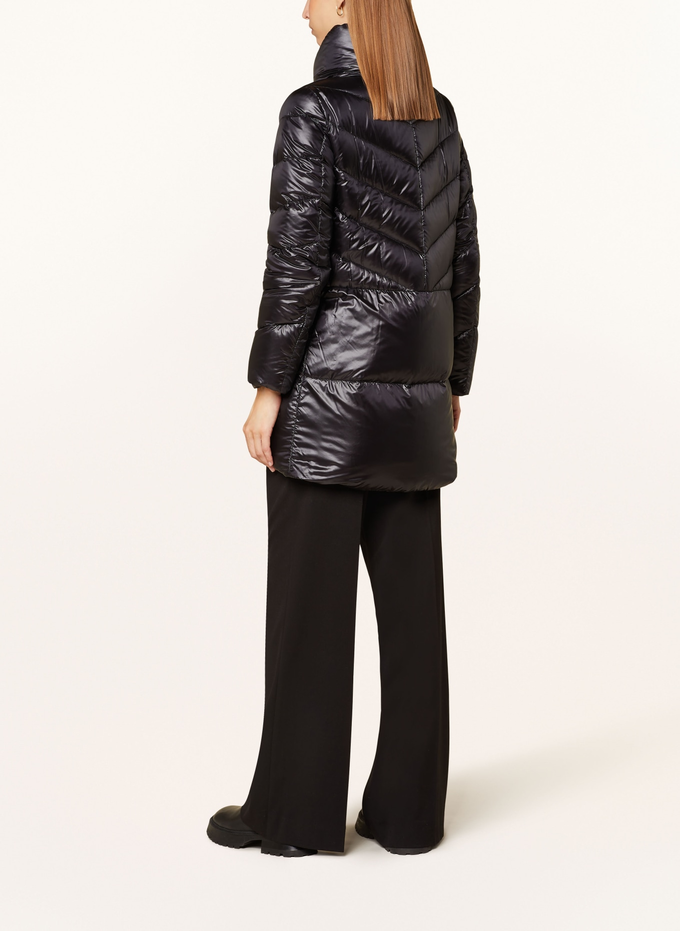 HERNO Daunenmantel PIUMINO: SCHWARZ