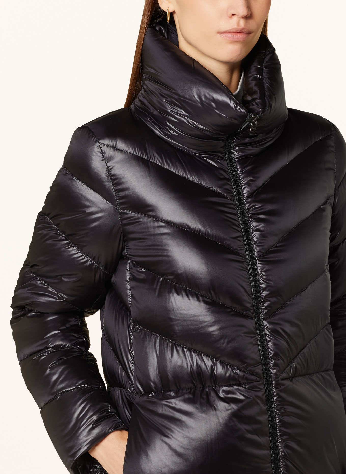 HERNO Daunenmantel PIUMINO: SCHWARZ