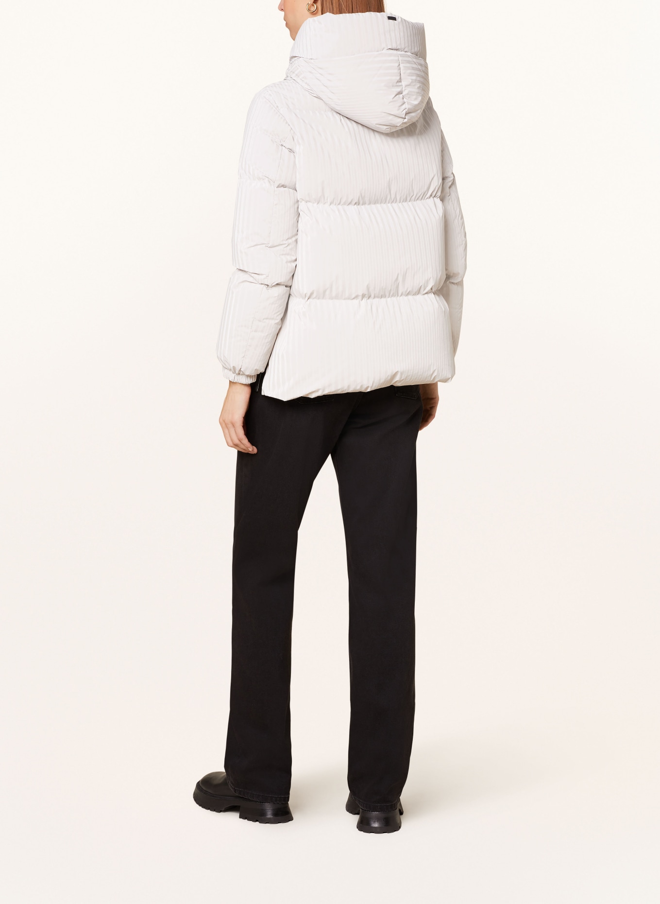 HERNO LAMINAR Down Shape jacket: LIGHT GRAY