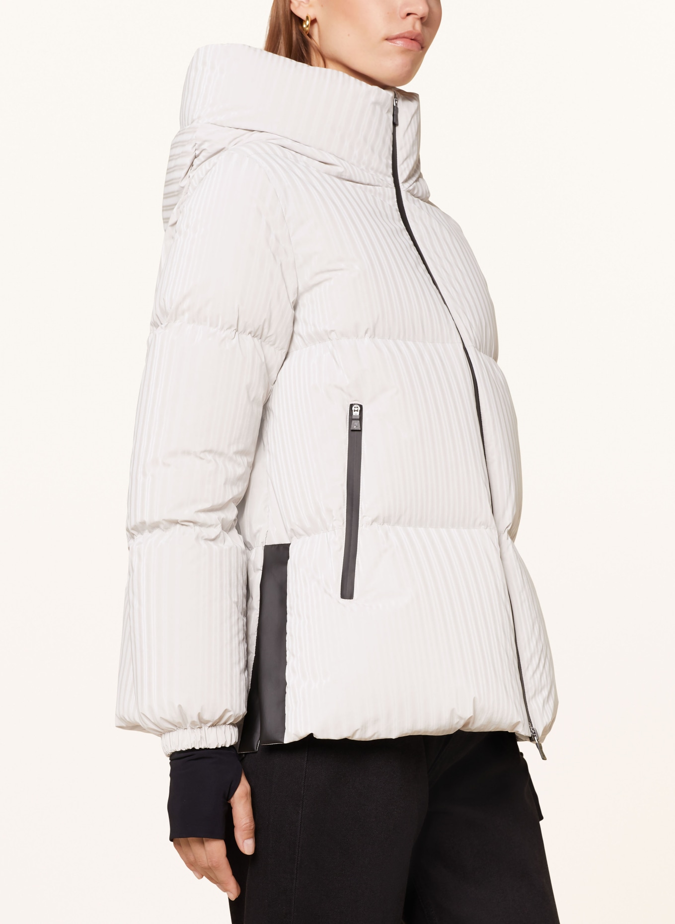 HERNO LAMINAR Down Shape jacket: LIGHT GRAY