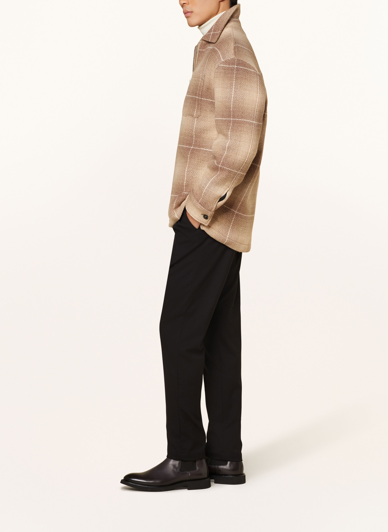 MYTHS Spodnie extra slim fit, Kolor: CZARNY (Obrazek 4)