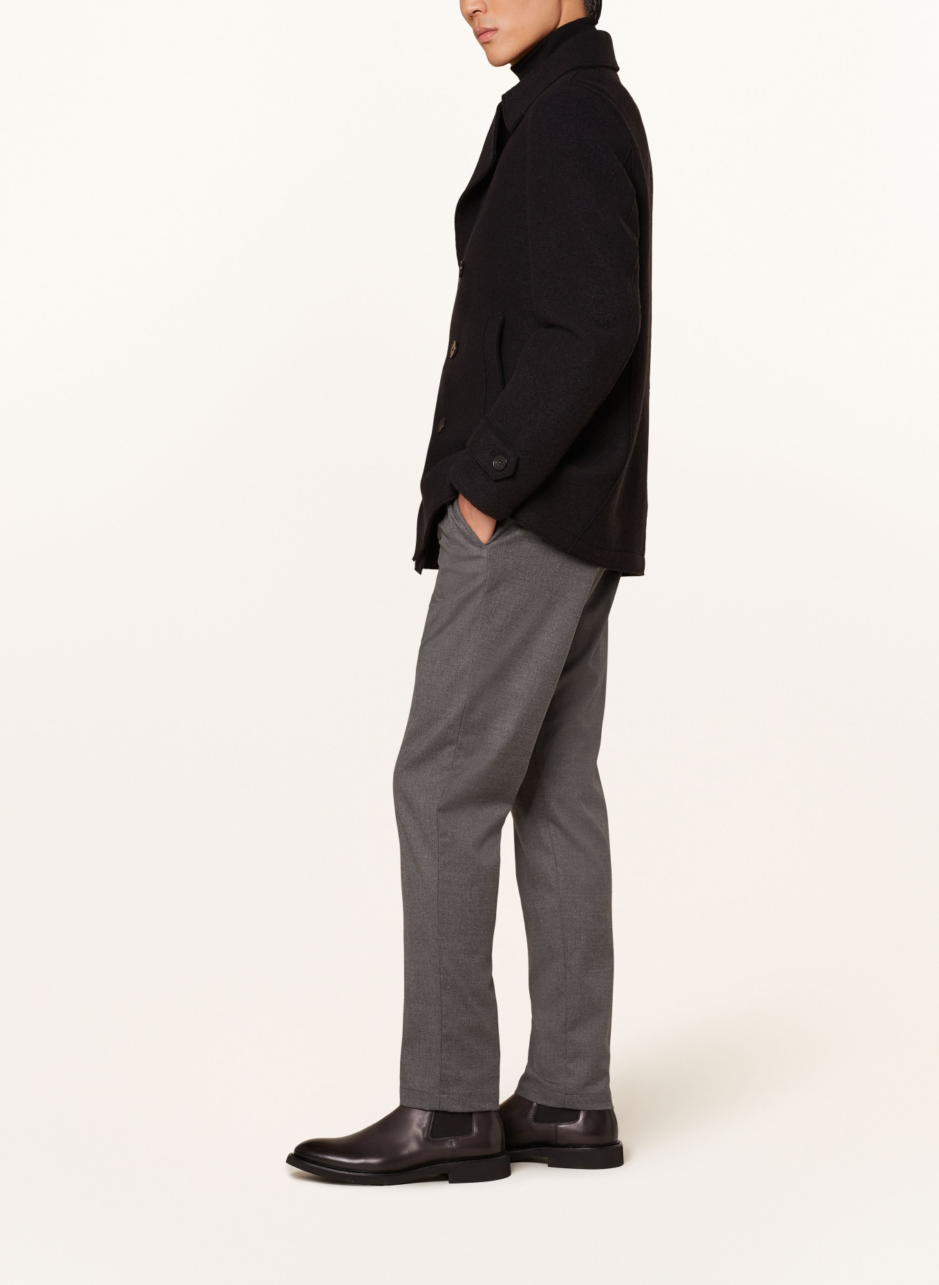 MYTHS Trousers extra slim fit, Color: GRAY (Image 4)