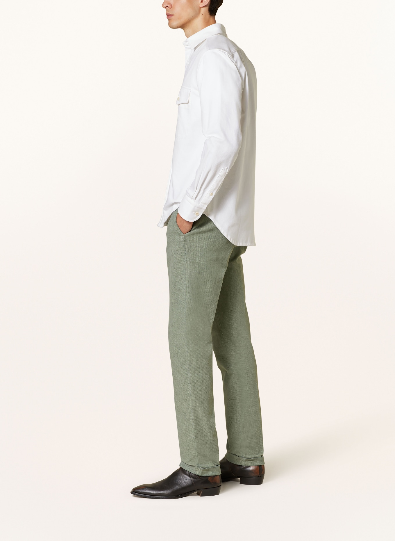 BERWICH Chinos slim fit, Color: LIGHT GREEN (Image 4)