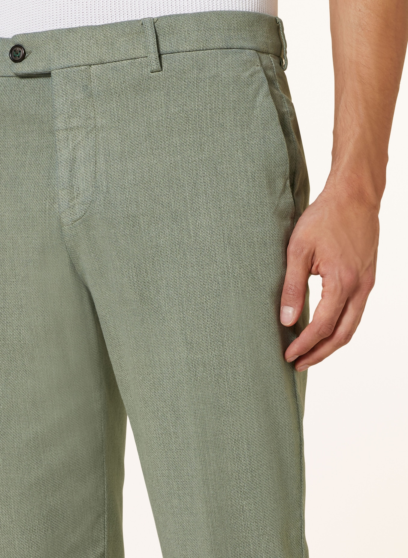 BERWICH Chino Slim Fit, Farbe: HELLGRÜN (Bild 5)