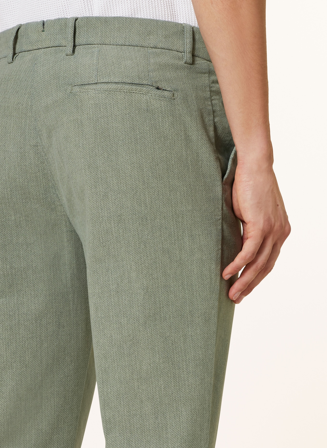 BERWICH Chinos slim fit, Color: LIGHT GREEN (Image 6)