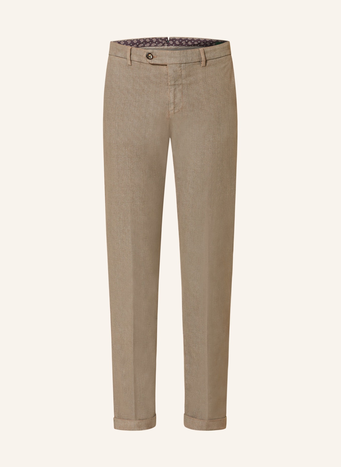 BERWICH Chinos extra slim fit, Color: LIGHT BROWN (Image 1)