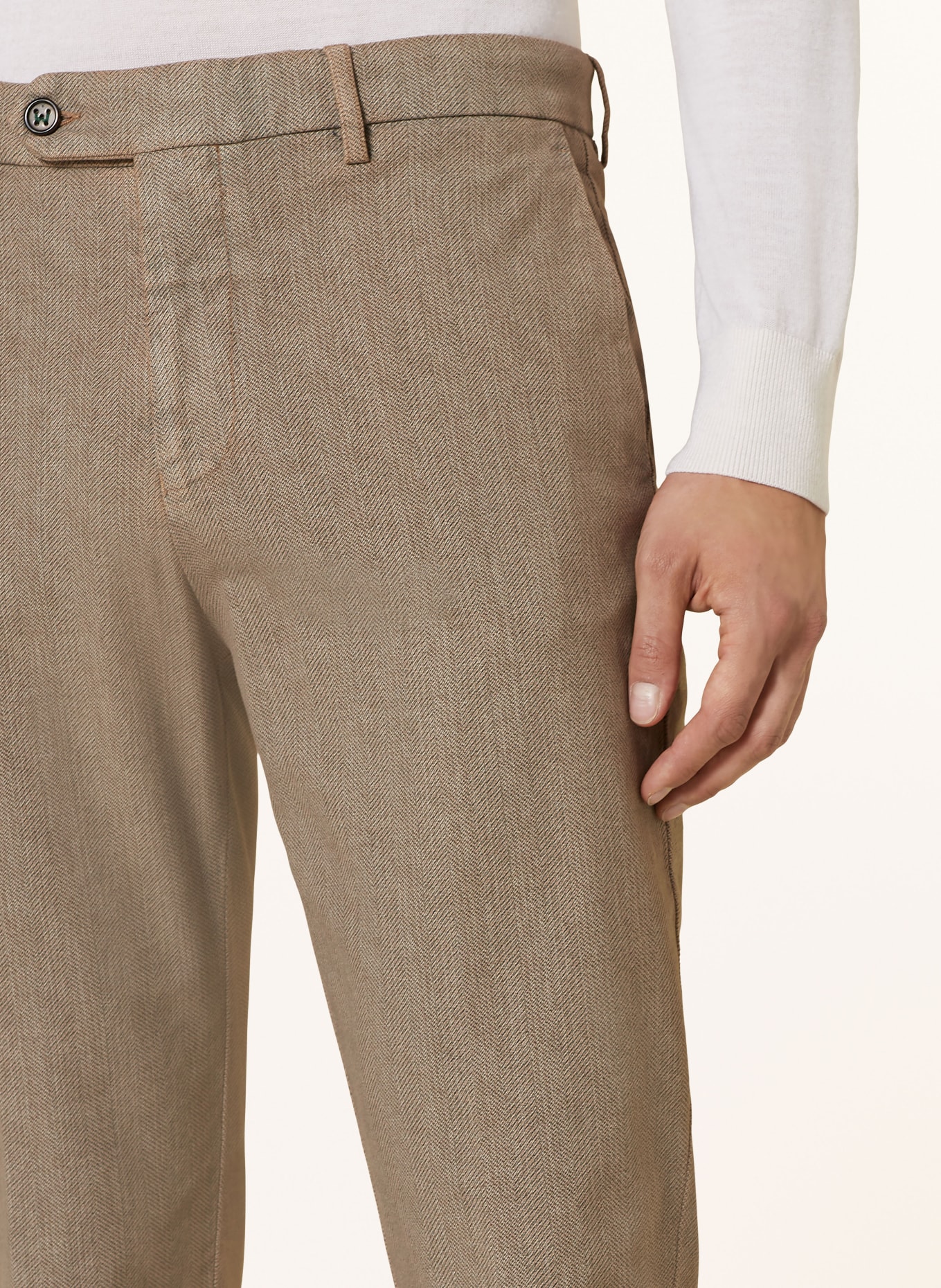 BERWICH Chinos extra slim fit, Color: LIGHT BROWN (Image 5)