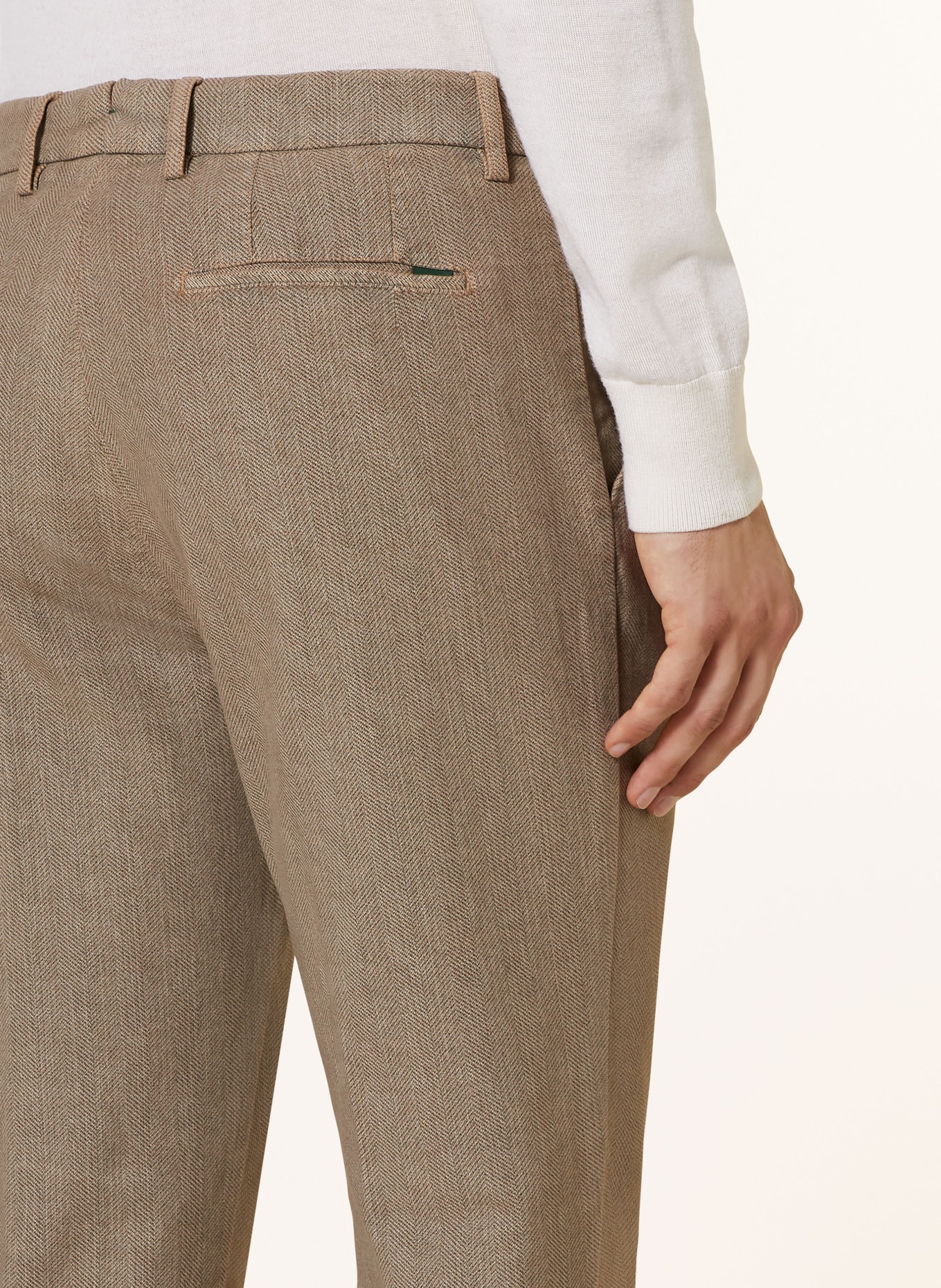 BERWICH Chinos extra slim fit, Color: LIGHT BROWN (Image 6)