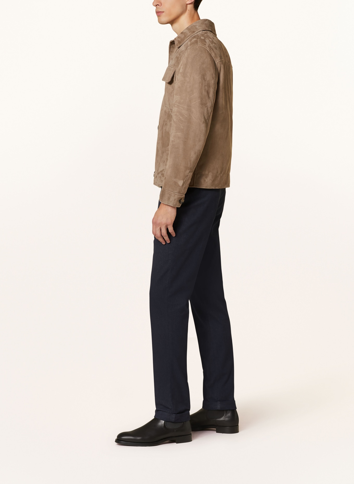 BERWICH Chino Extra Slim Fit: DUNKELBLAU