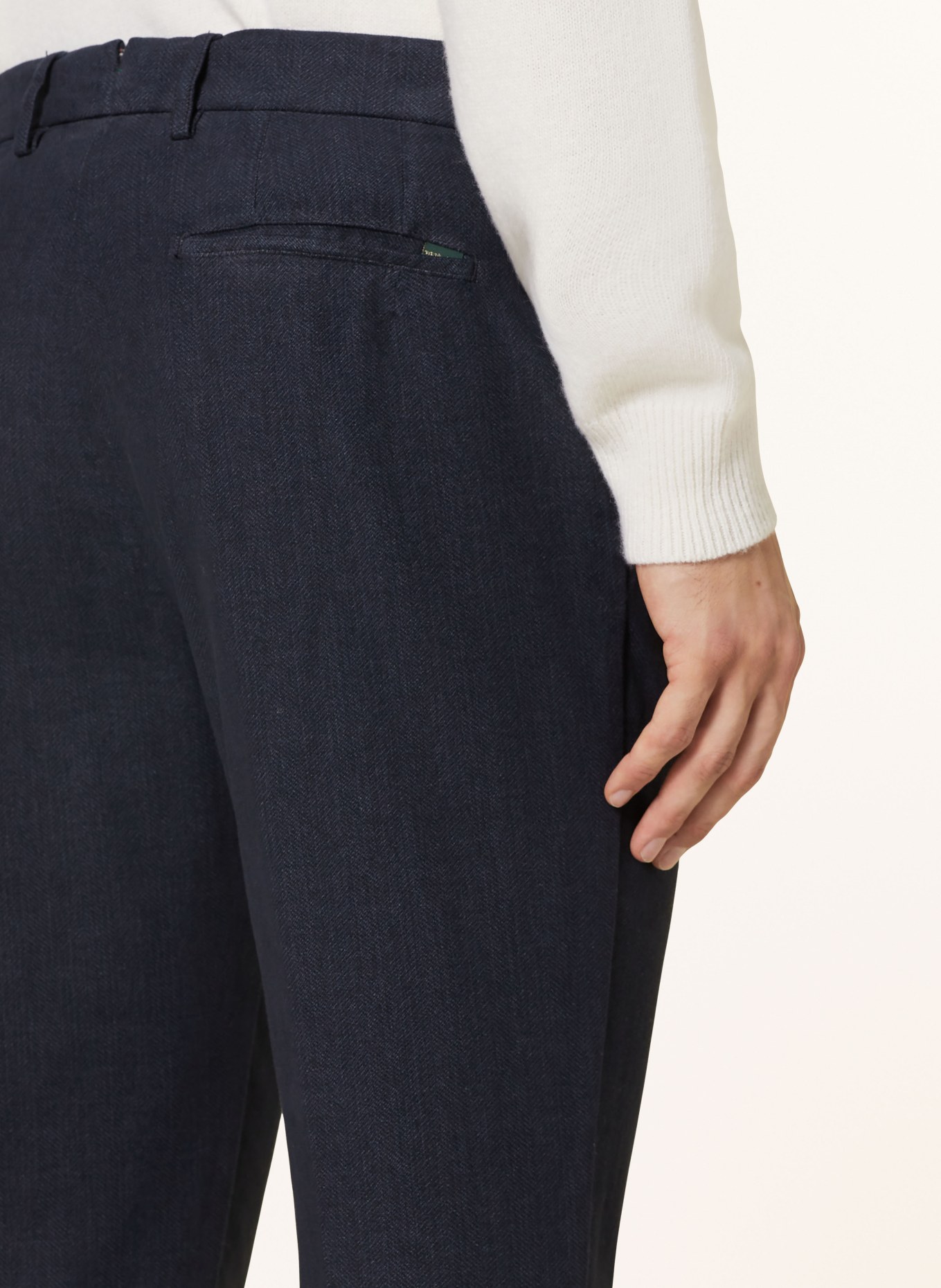 BERWICH Chino Extra Slim Fit: DUNKELBLAU