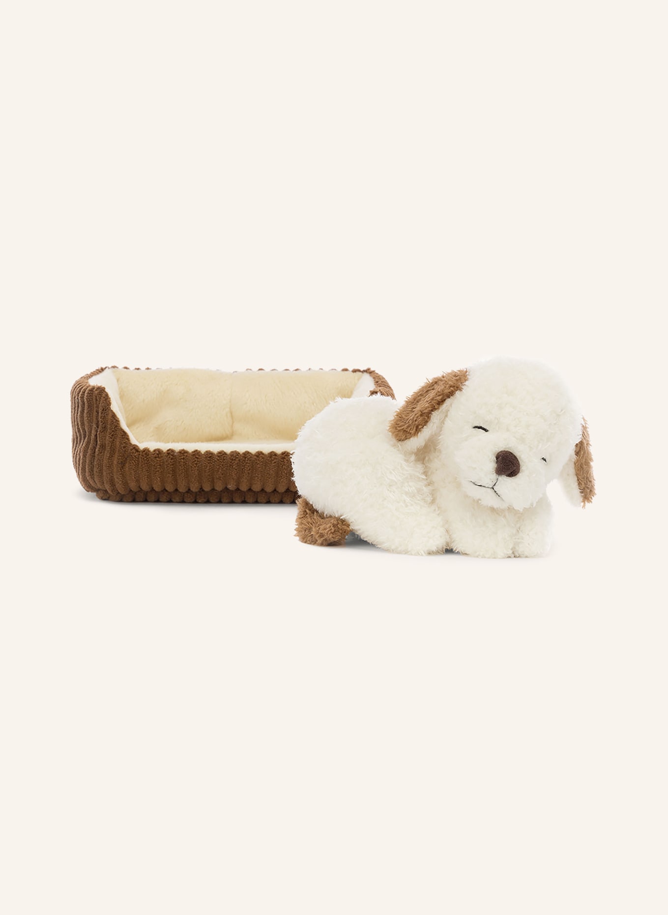 Jellycat Hund-Kuscheltier NAPPING NIPPER, Farbe: ECRU/ BRAUN (Bild 1)