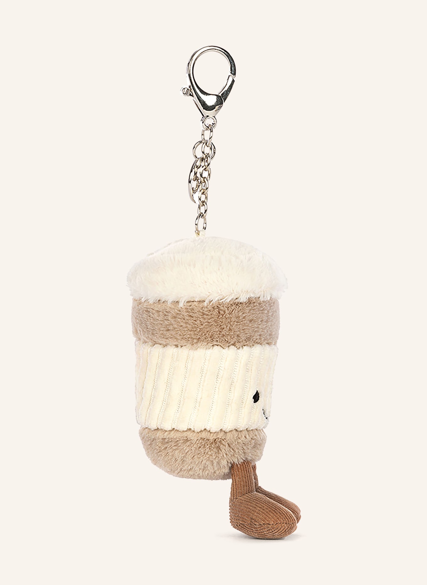 Jellycat Schlüssel- und Taschenanhänger AMUSEABLES COFFEE-TO-GO, Farbe: BEIGE/ ECRU (Bild 3)