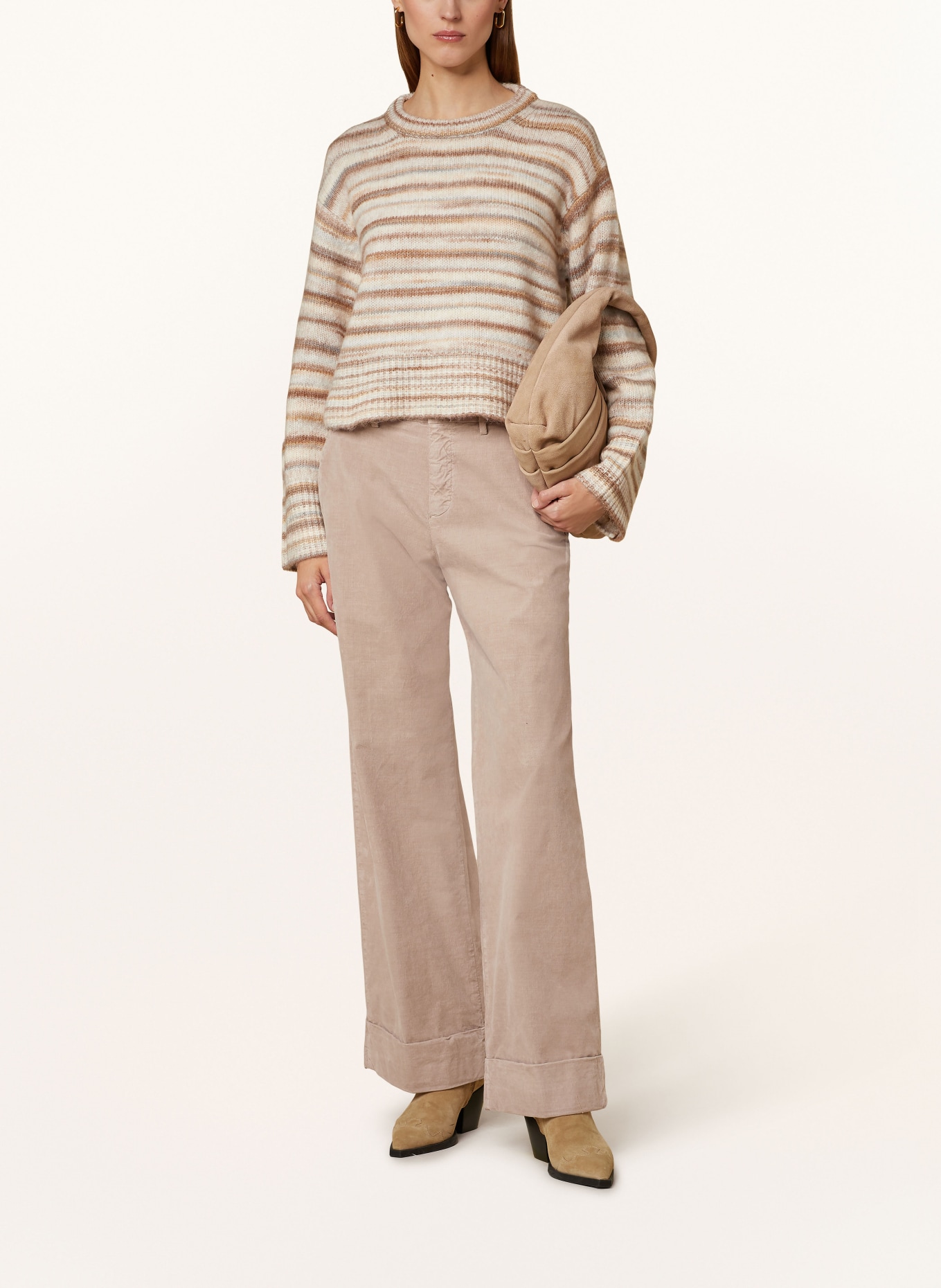 MASON'S Wide leg trousers NEW YORK, Color: BEIGE (Image 2)