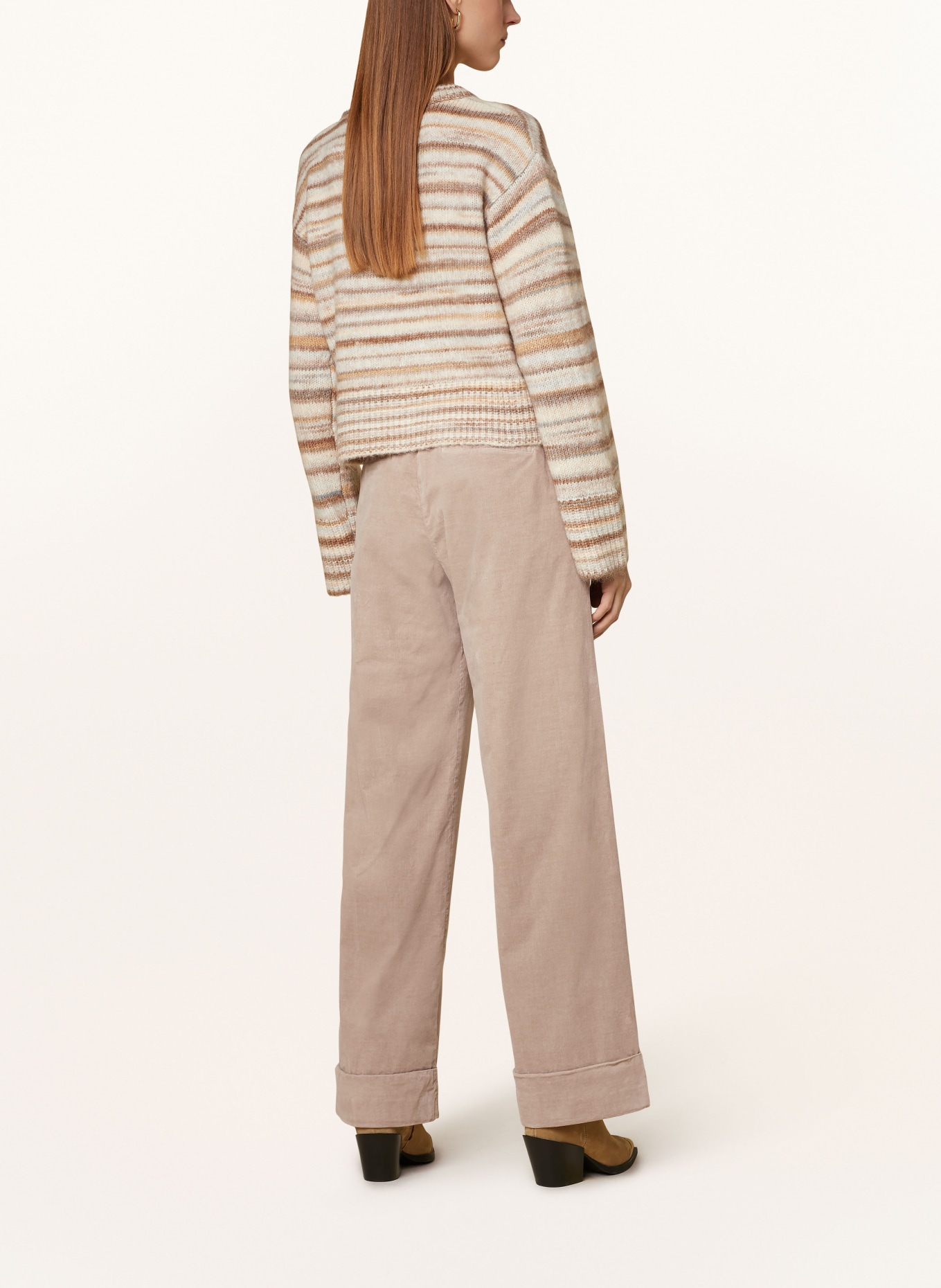 MASON'S Wide leg trousers NEW YORK, Color: BEIGE (Image 3)