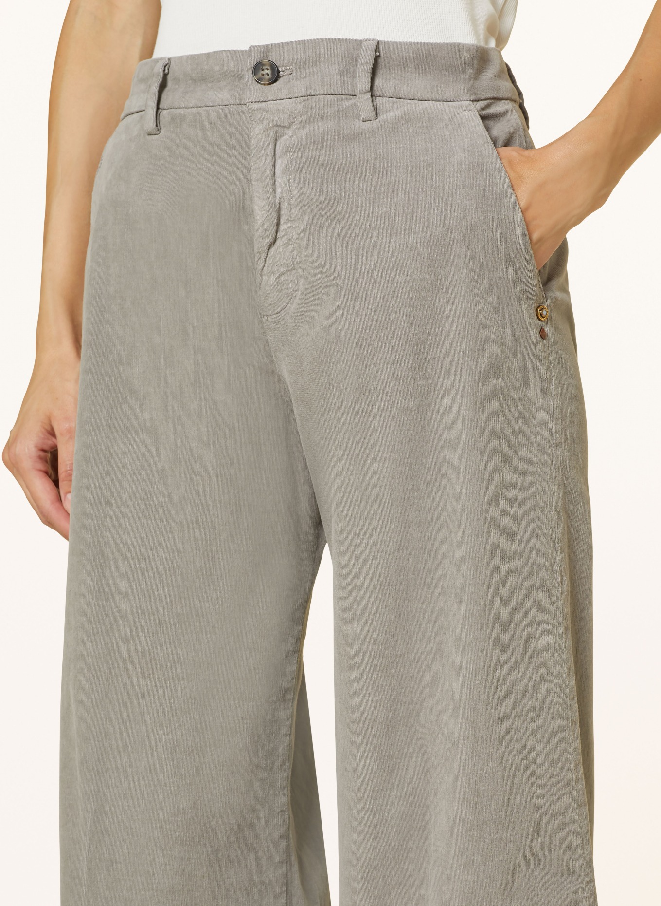 MASON'S Wide leg trousers NEW YORK, Color: GRAY (Image 5)