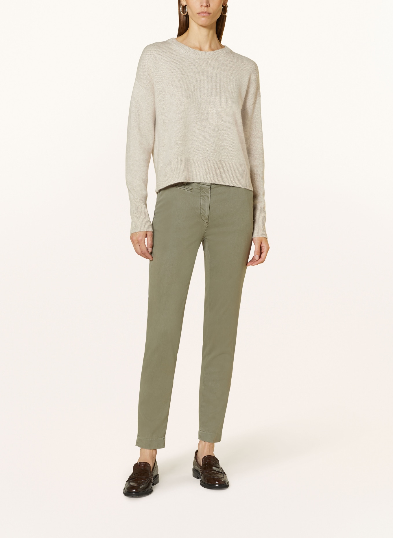 MASON'S Chinos NEW YORK, Color: OLIVE (Image 2)