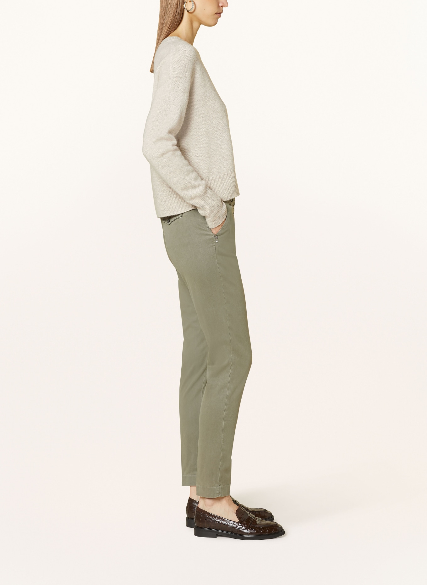 MASON'S Chinos NEW YORK, Color: OLIVE (Image 4)