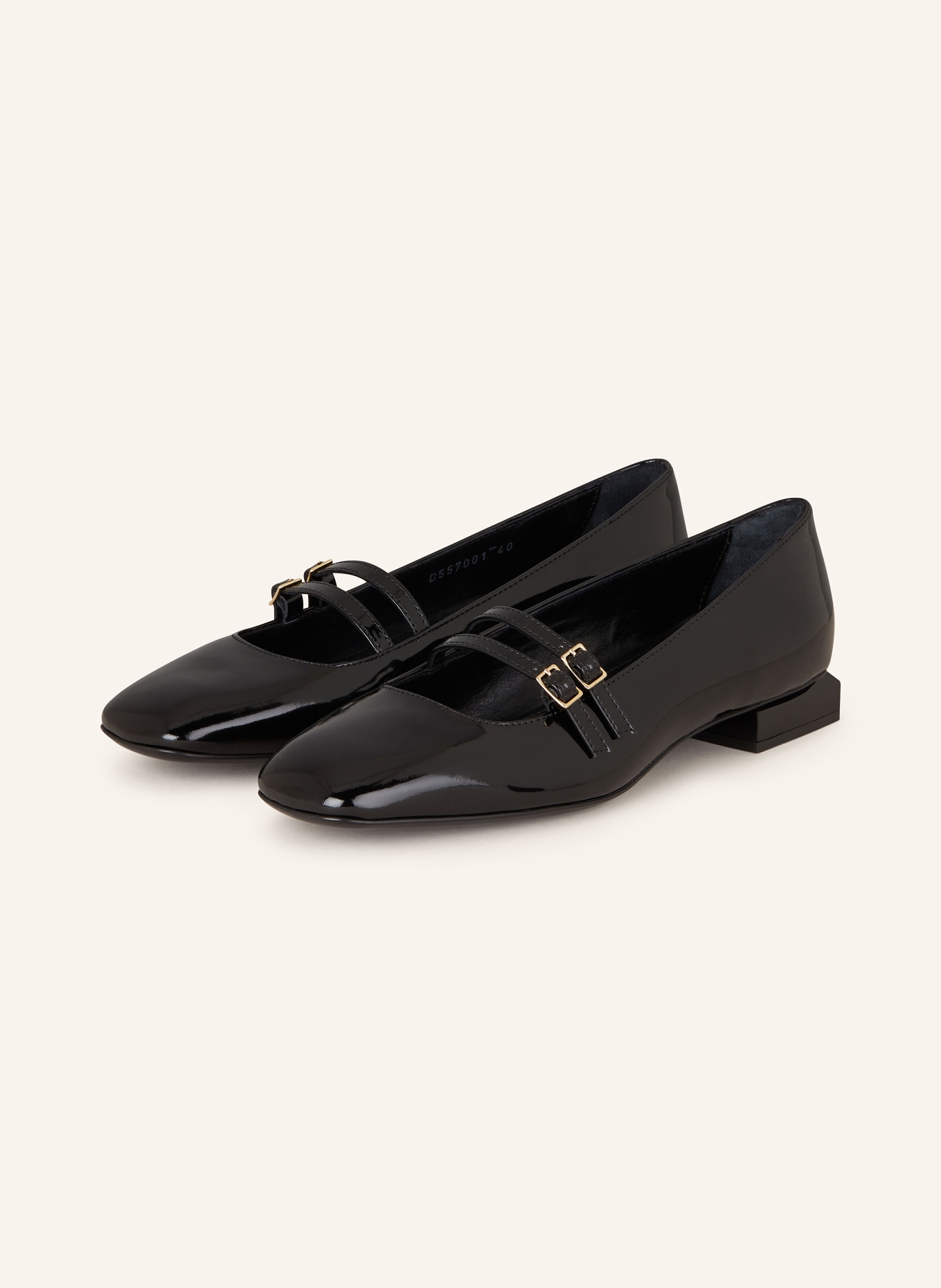 AGL Mary Jane ballets flats ANGIE, Color: BLACK (Image 1)