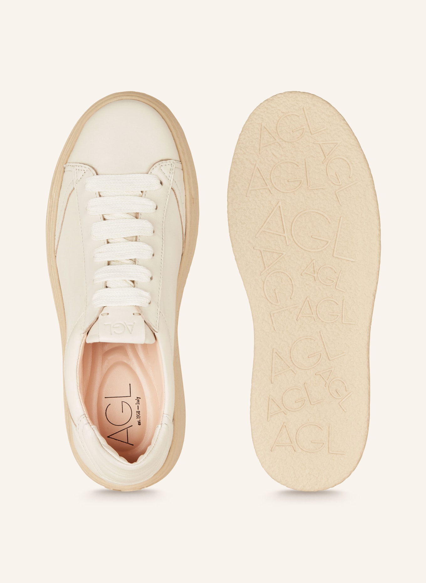 AGL Sneakers GIULY, Color: CREAM (Image 5)