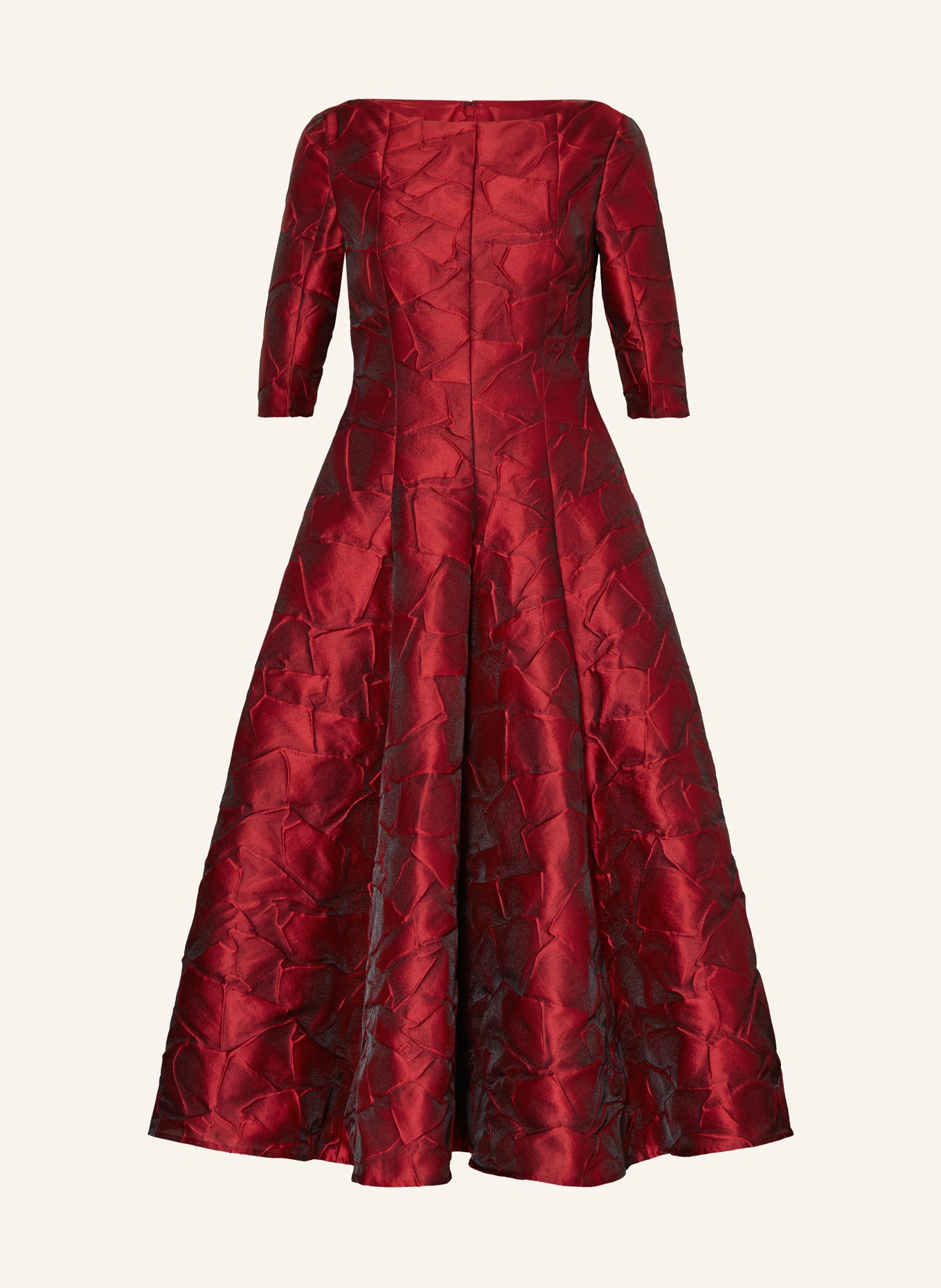 TALBOT RUNHOF Cocktailkleid mit 3/4-Arm in dunkelrot/ rot