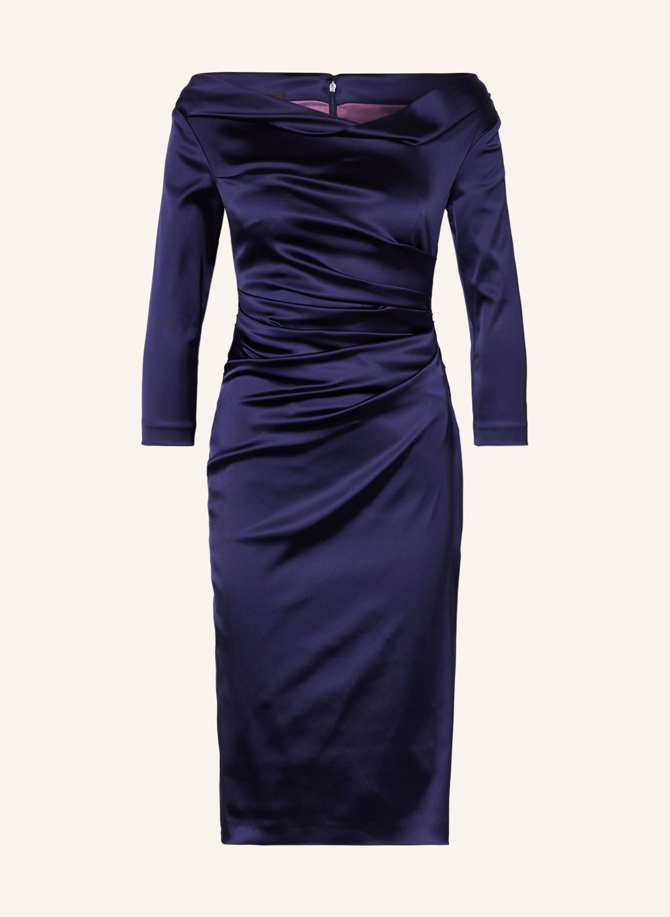 Talbot runhof stretch satin dress cheap
