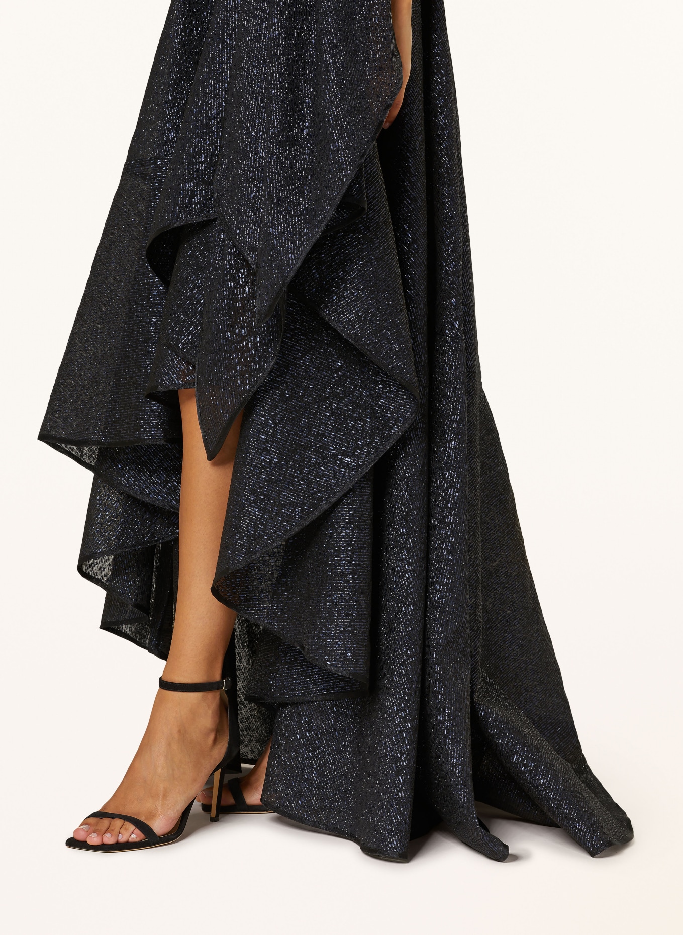 TALBOT RUNHOF Abendkleid: BLAU / SCHWARZ