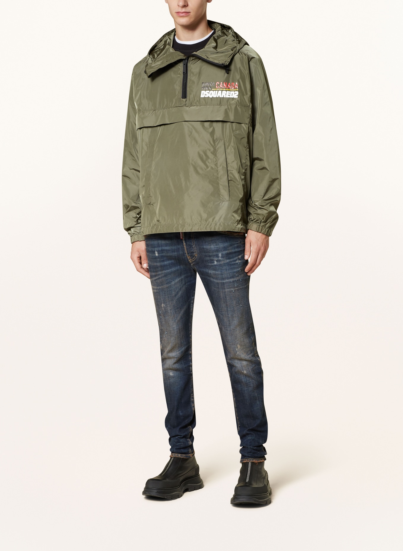 DSQUARED2 Anorak jacket, Color: OLIVE (Image 2)