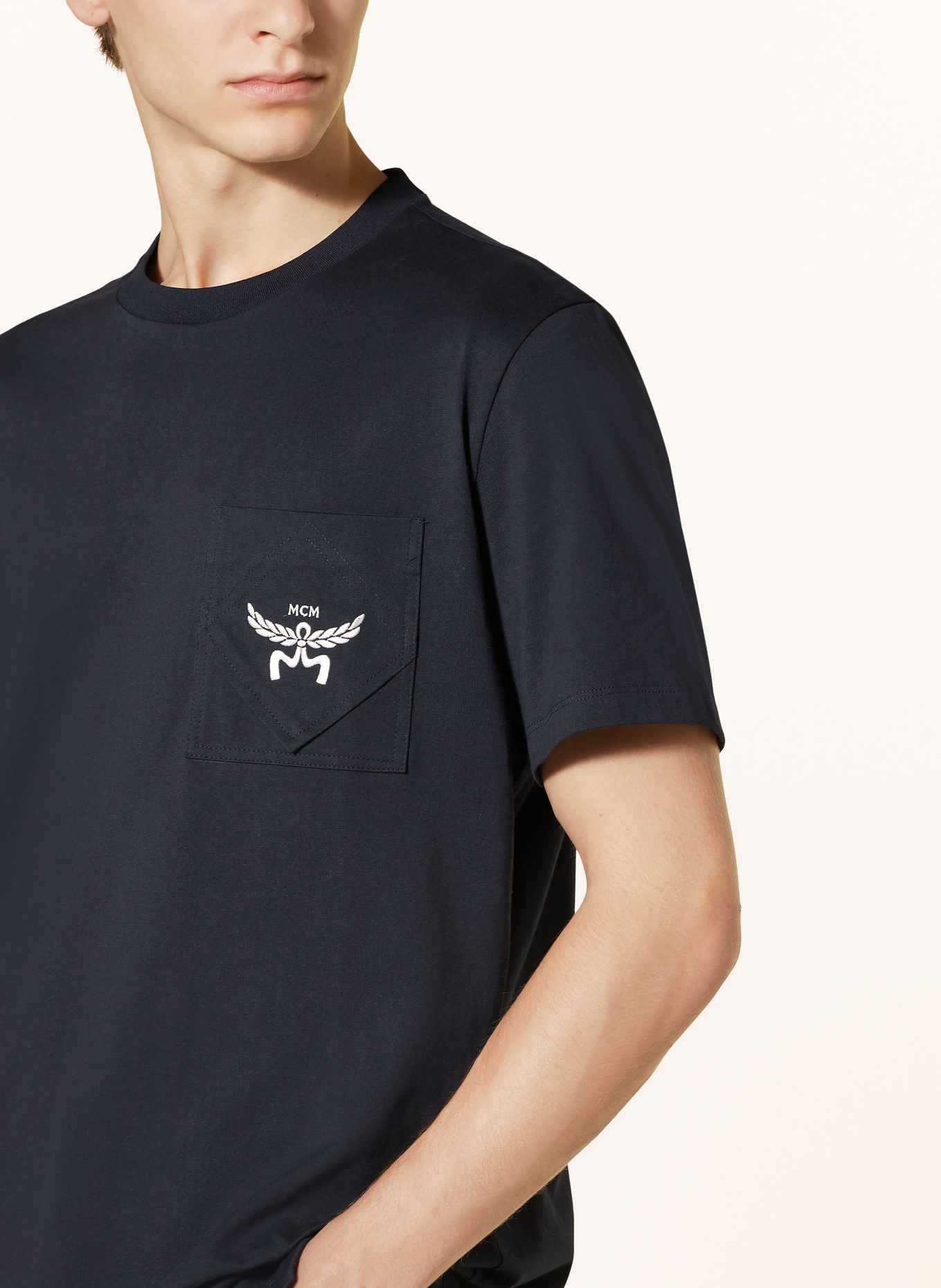 MCM T-shirt, Color: DARK BLUE (Image 4)