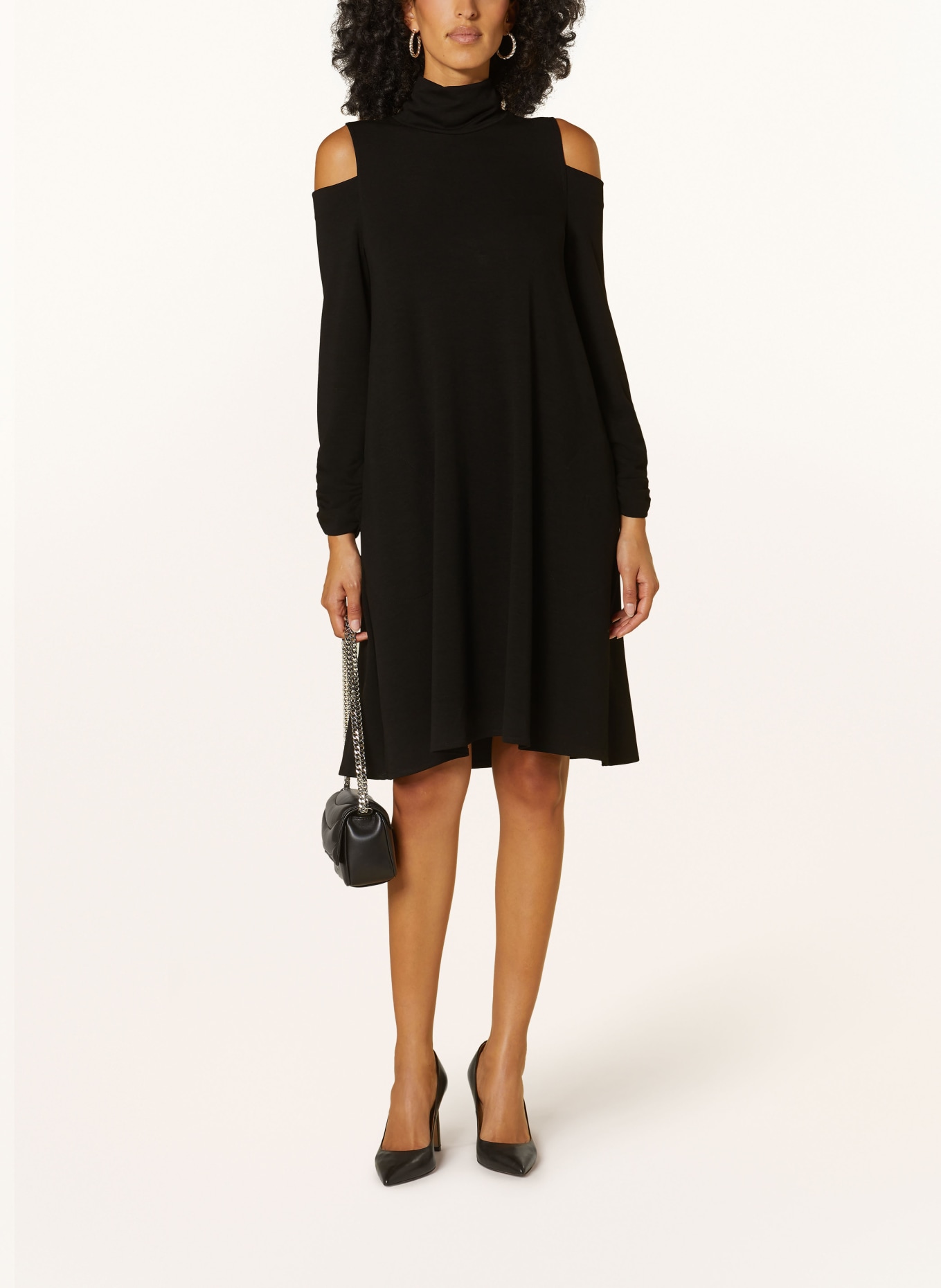 Cold shoulder jersey dress hot sale