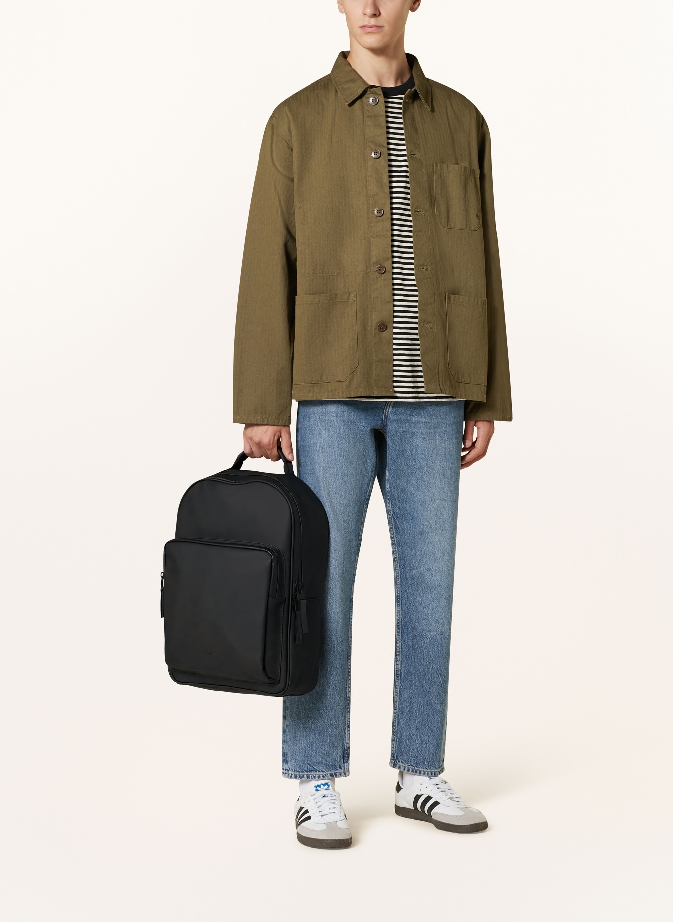 RAINS Backpack, Color: BLACK (Image 5)
