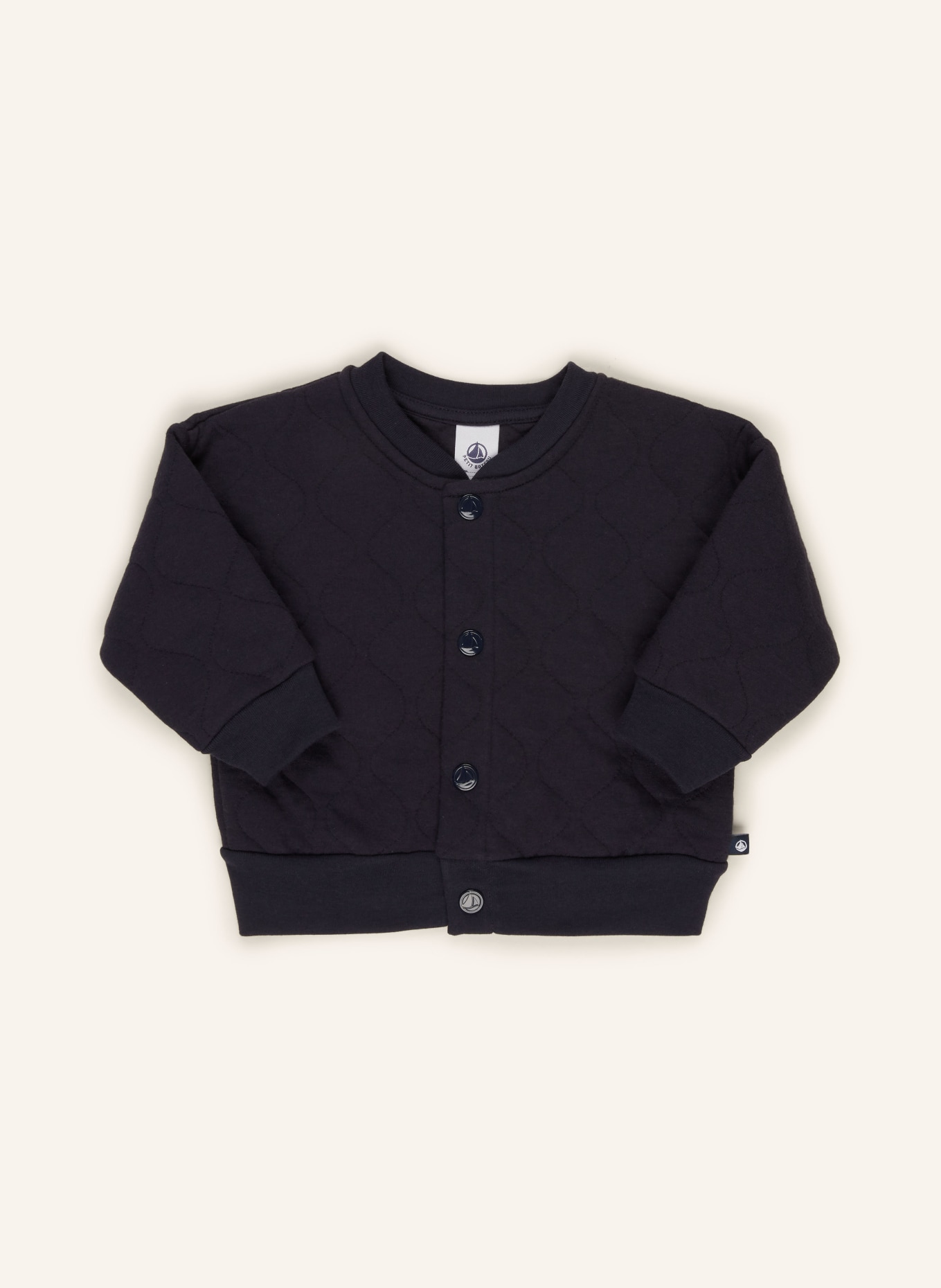 PETIT BATEAU Steppjacke aus Jersey: DUNKELBLAU
