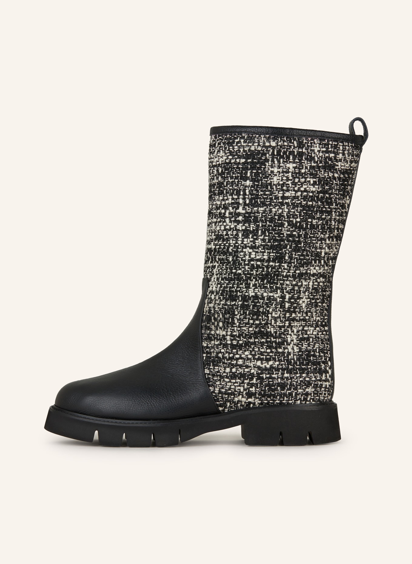 FESTA Boty na platformě JEANETTE: ČERNÁ / BÍLÁ