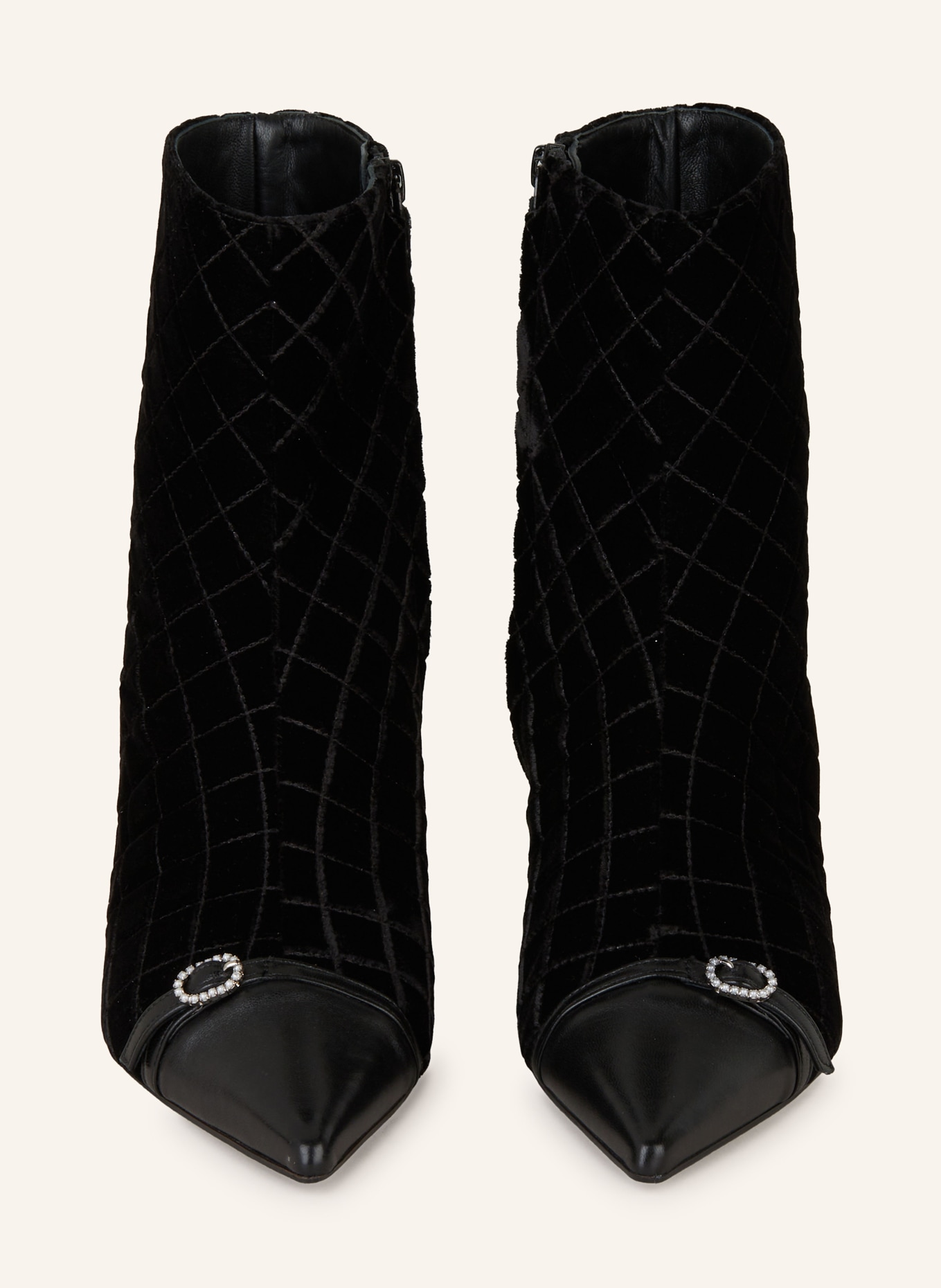 FESTA Botki THEA z aksamitu: CZARNY