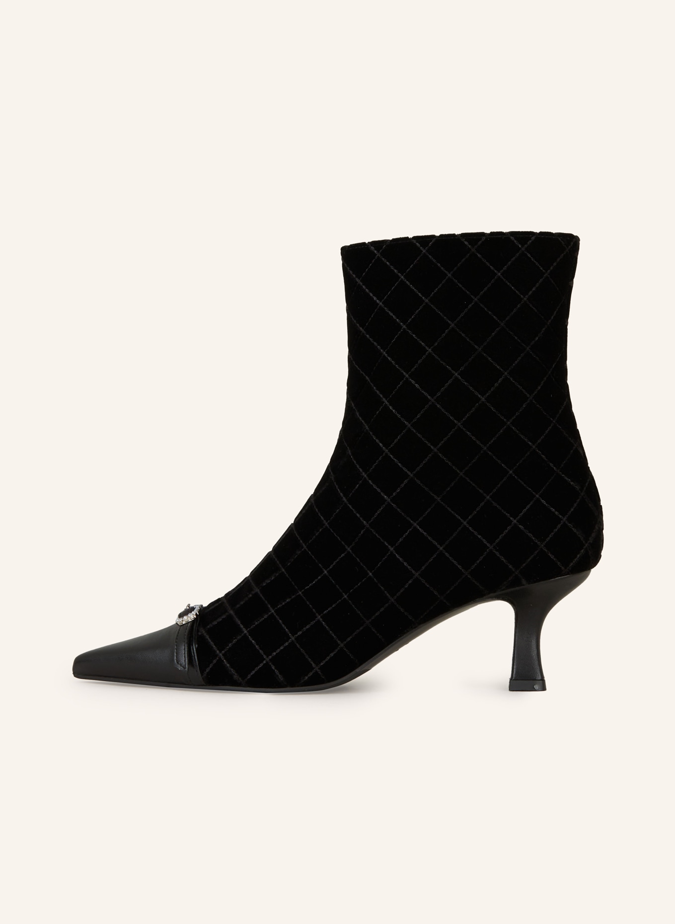 FESTA Botki THEA z aksamitu: CZARNY