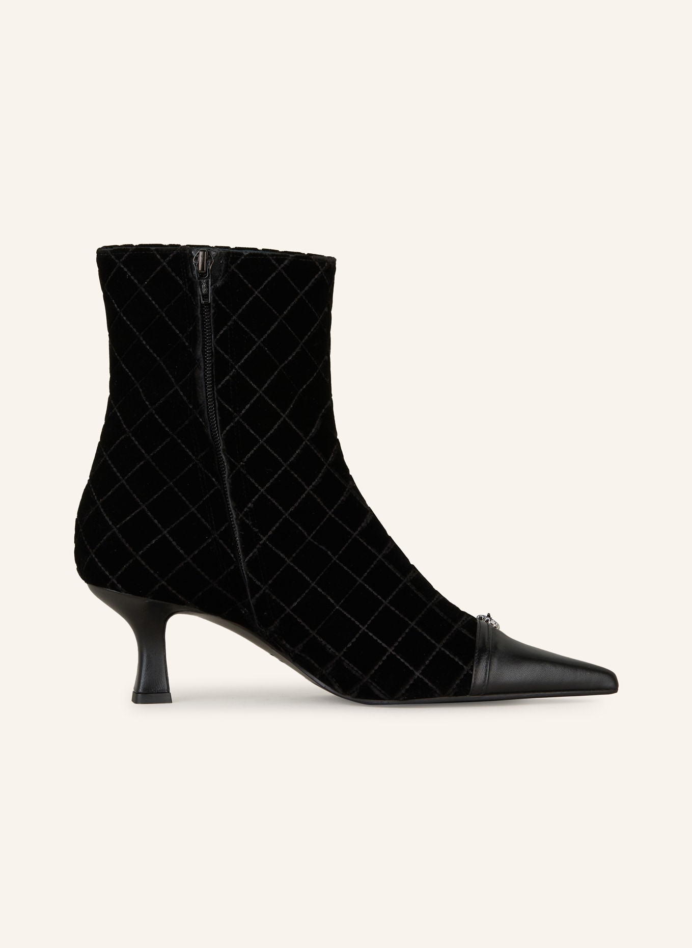 FESTA Botki THEA z aksamitu: CZARNY