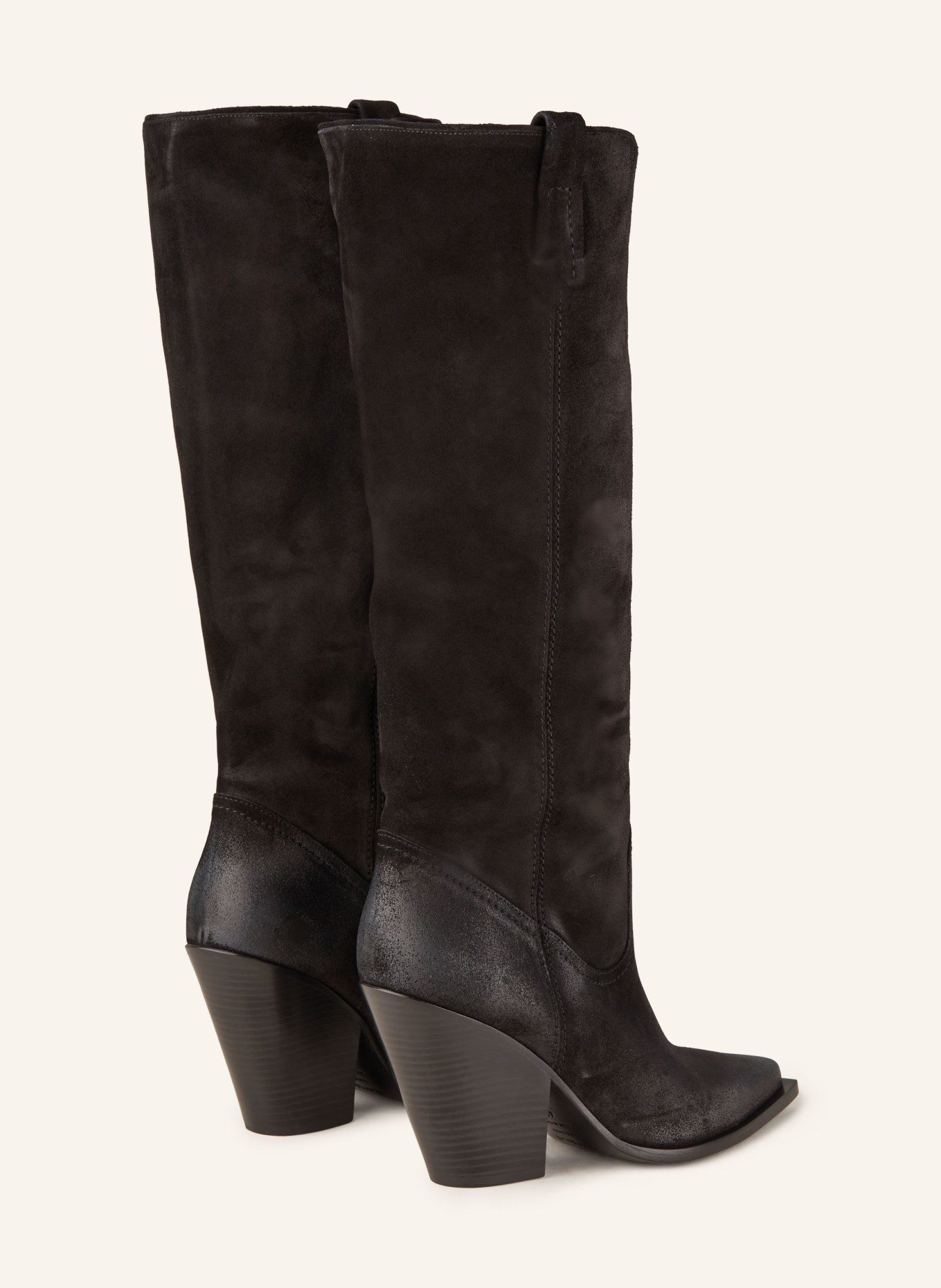 ELENA IACHI Cowboy Boots: SCHWARZ