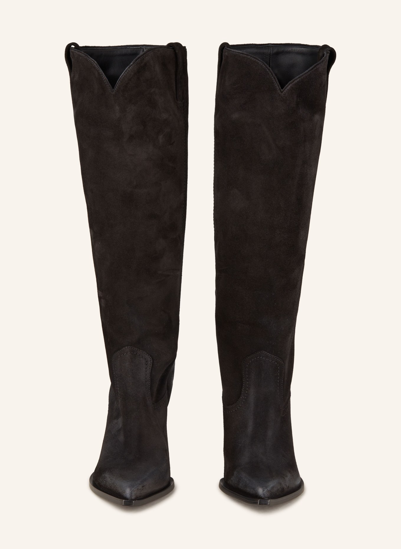 ELENA IACHI Cowboy Boots: SCHWARZ