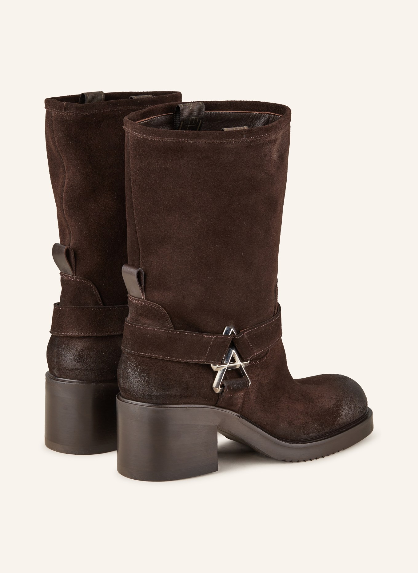 ELENA IACHI Biker Boots: DUNKELBRAUN