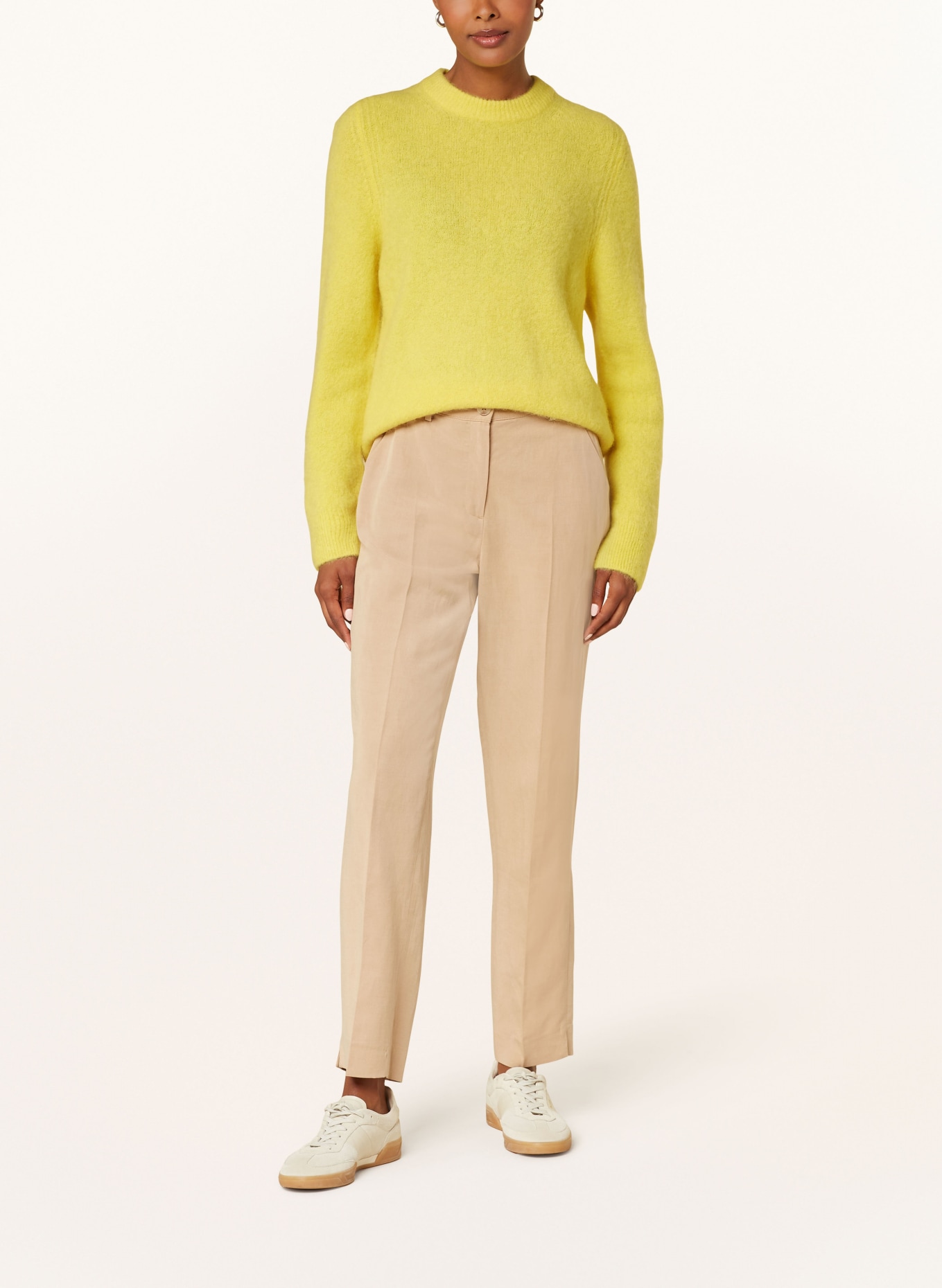 Bakaree Sweater CORVARA with alpaca, Color: YELLOW (Image 2)