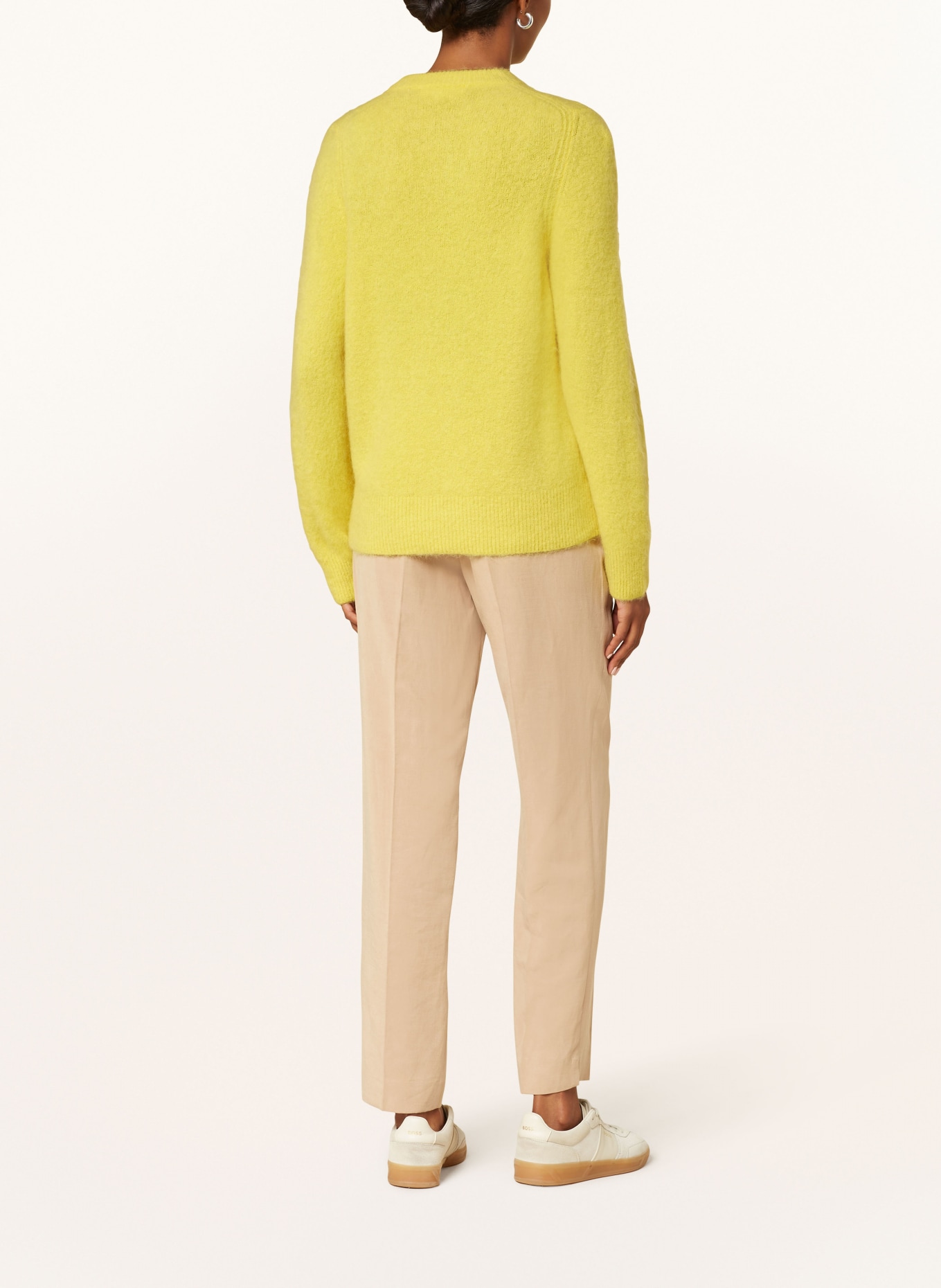 Bakaree Sweater CORVARA with alpaca, Color: YELLOW (Image 3)