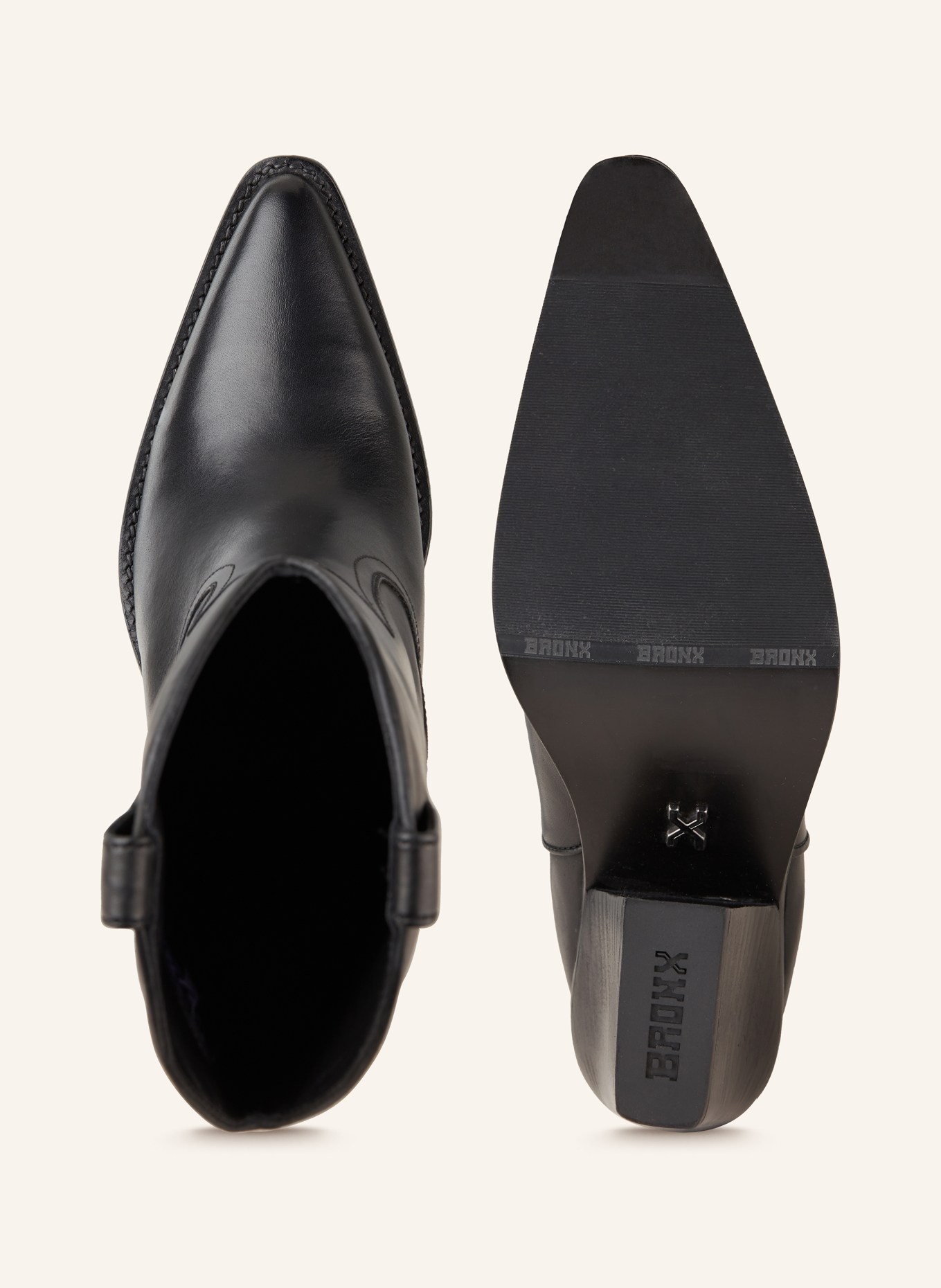 BRONX Cowboy Boots NEW-KOLE: SCHWARZ