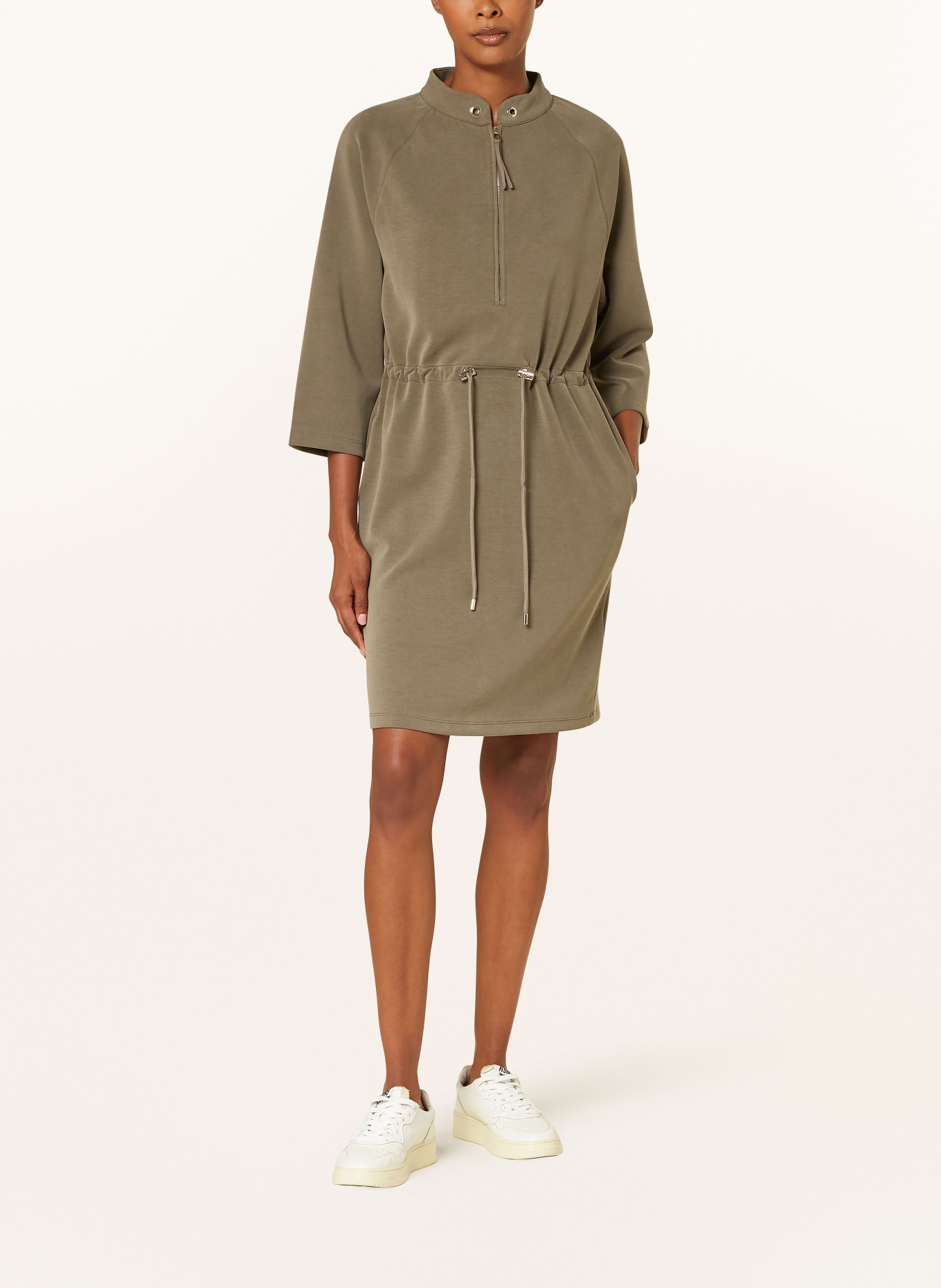 JOOP! Sweatkleid mit 3/4-Ärmel: KHAKI